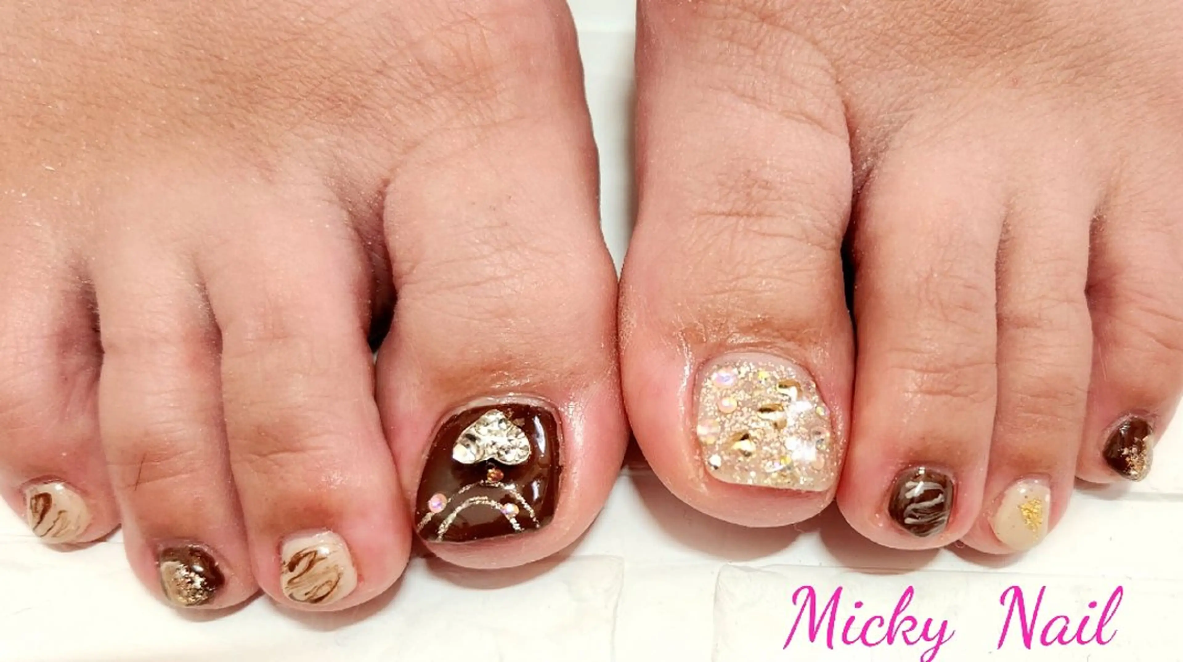 ネイル フットネイル Micky nail chikushinoのネイルデザイン