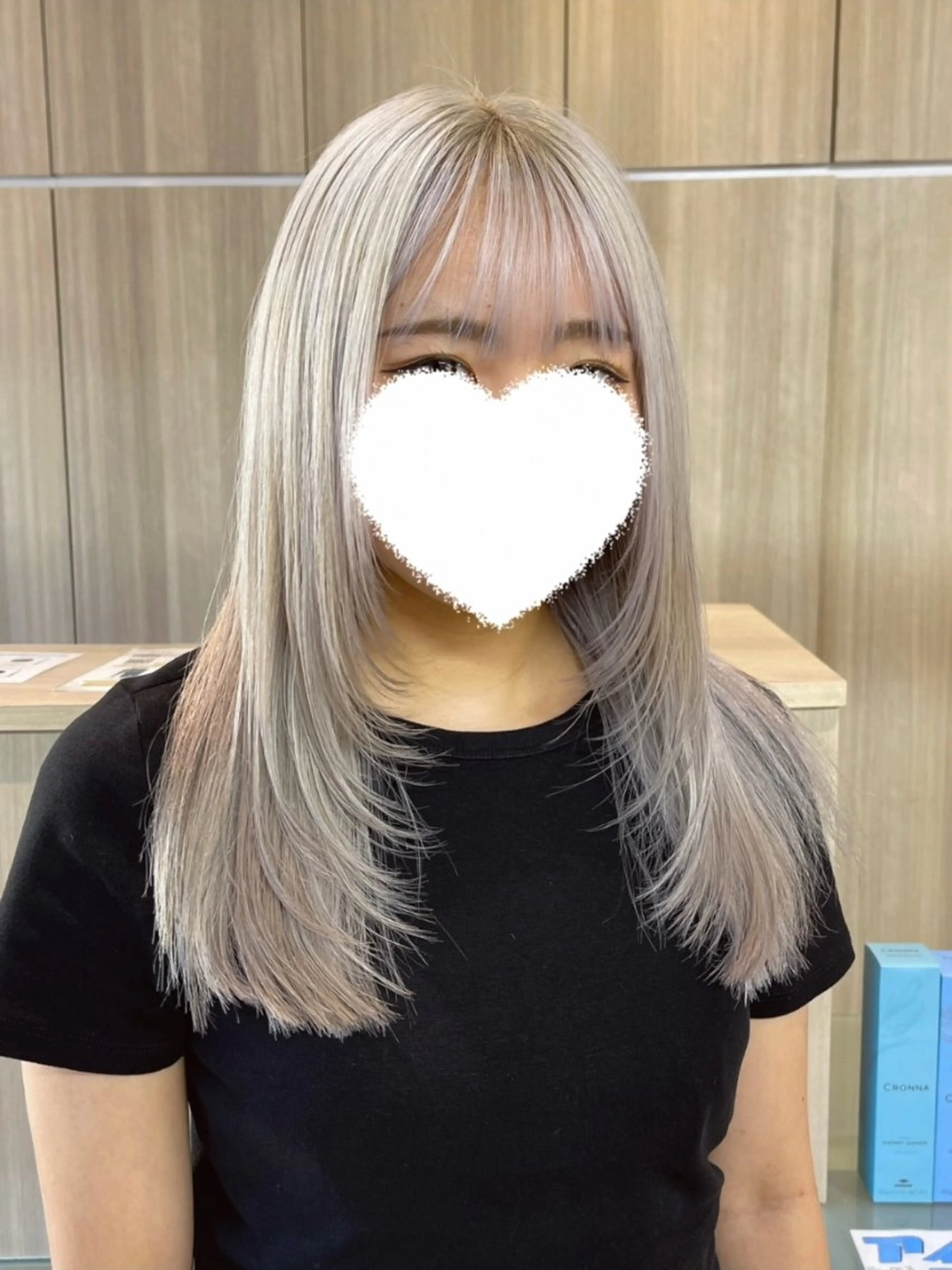 ミディアム ヘアカラー トリートメント 野田頭 心🌿/ボブ レイヤー/艶カラーのヘアスタイル