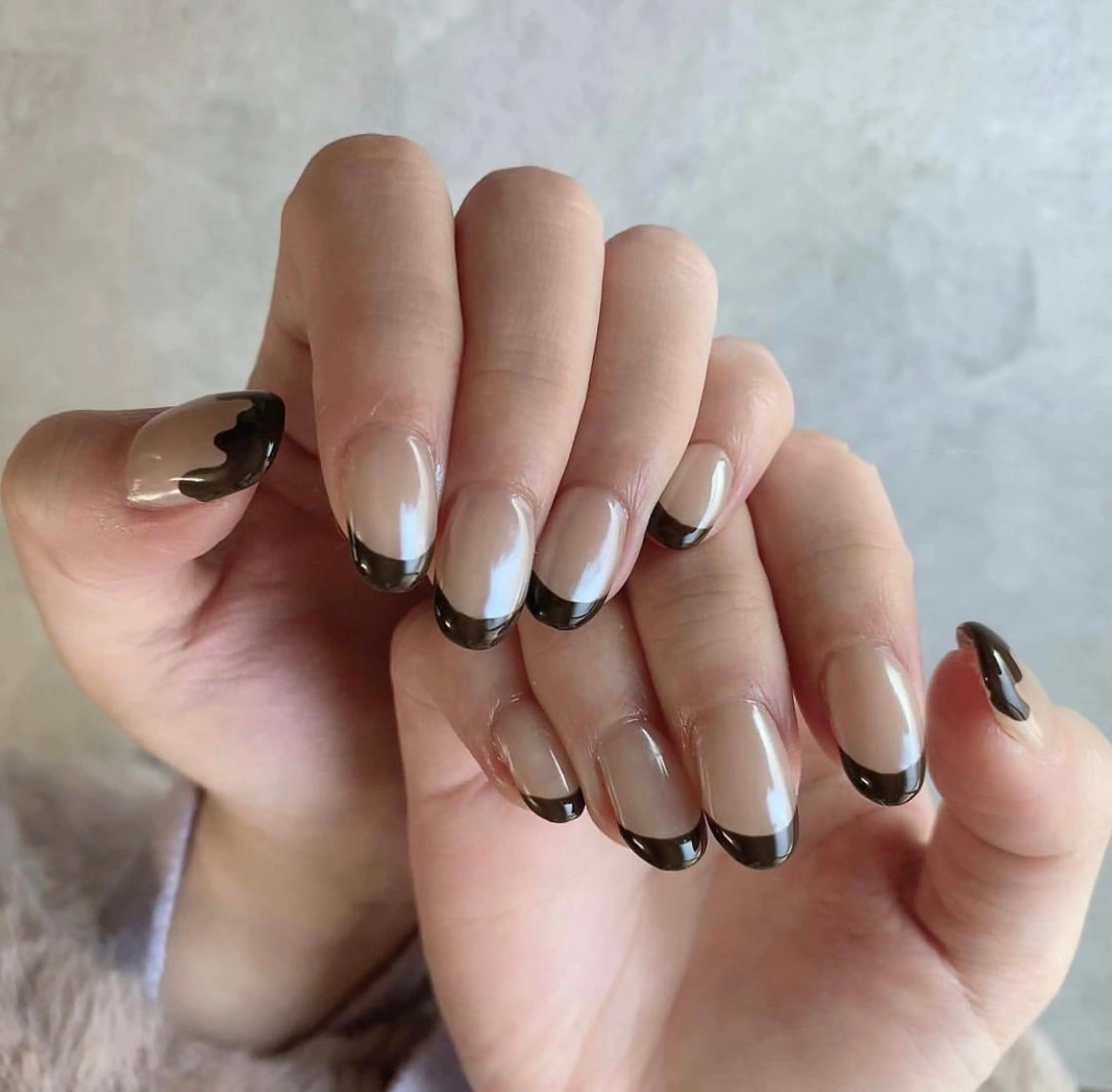 ネイル クリアネイル 長さ出し フットネイル フレンチネイル ジェルネイル Moana Nail 長さだし専門店のネイルデザイン