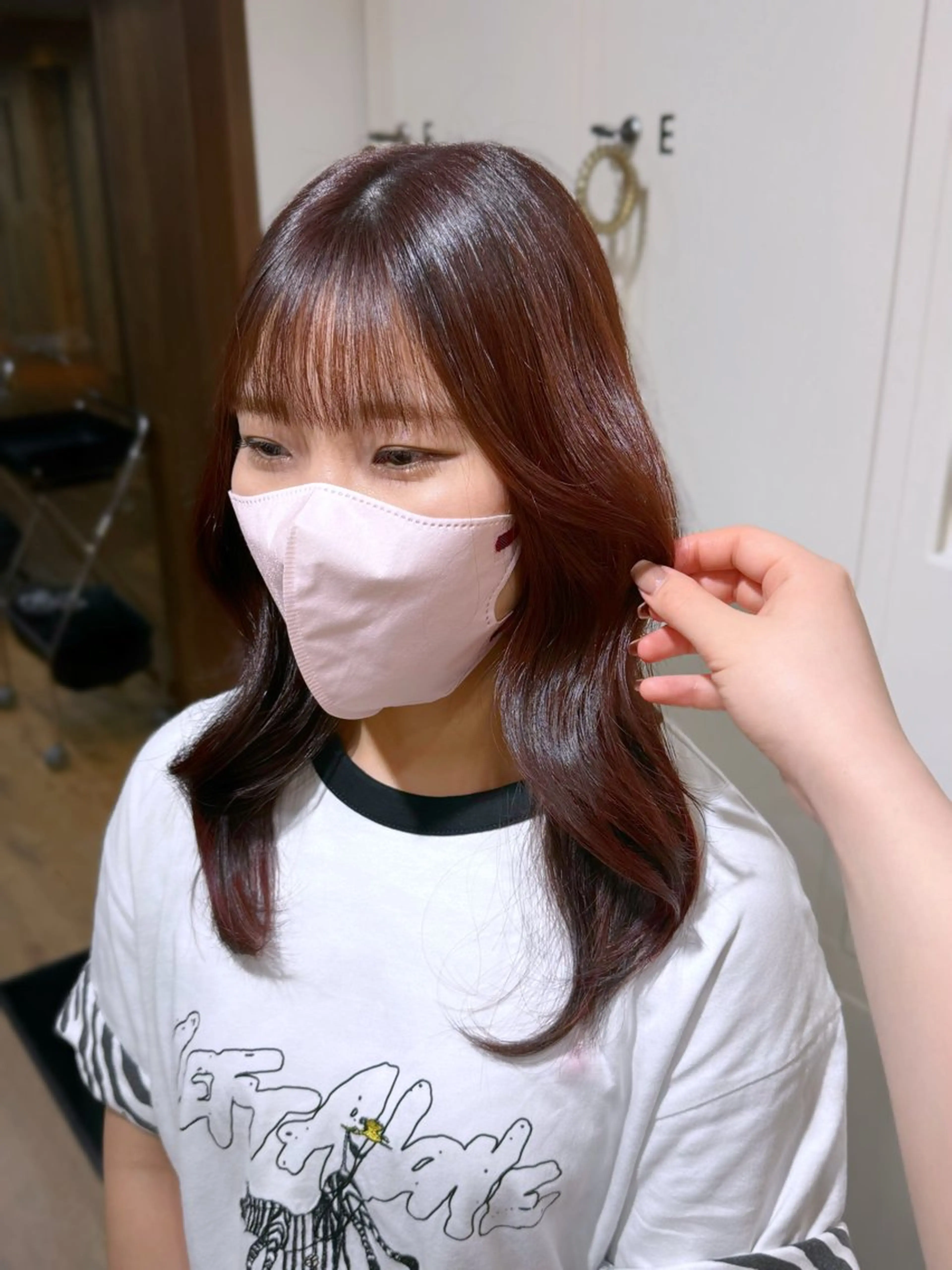 セミロング ヘアカラー Happiness CLOVER八木店所属・石井 陽海のヘアスタイル