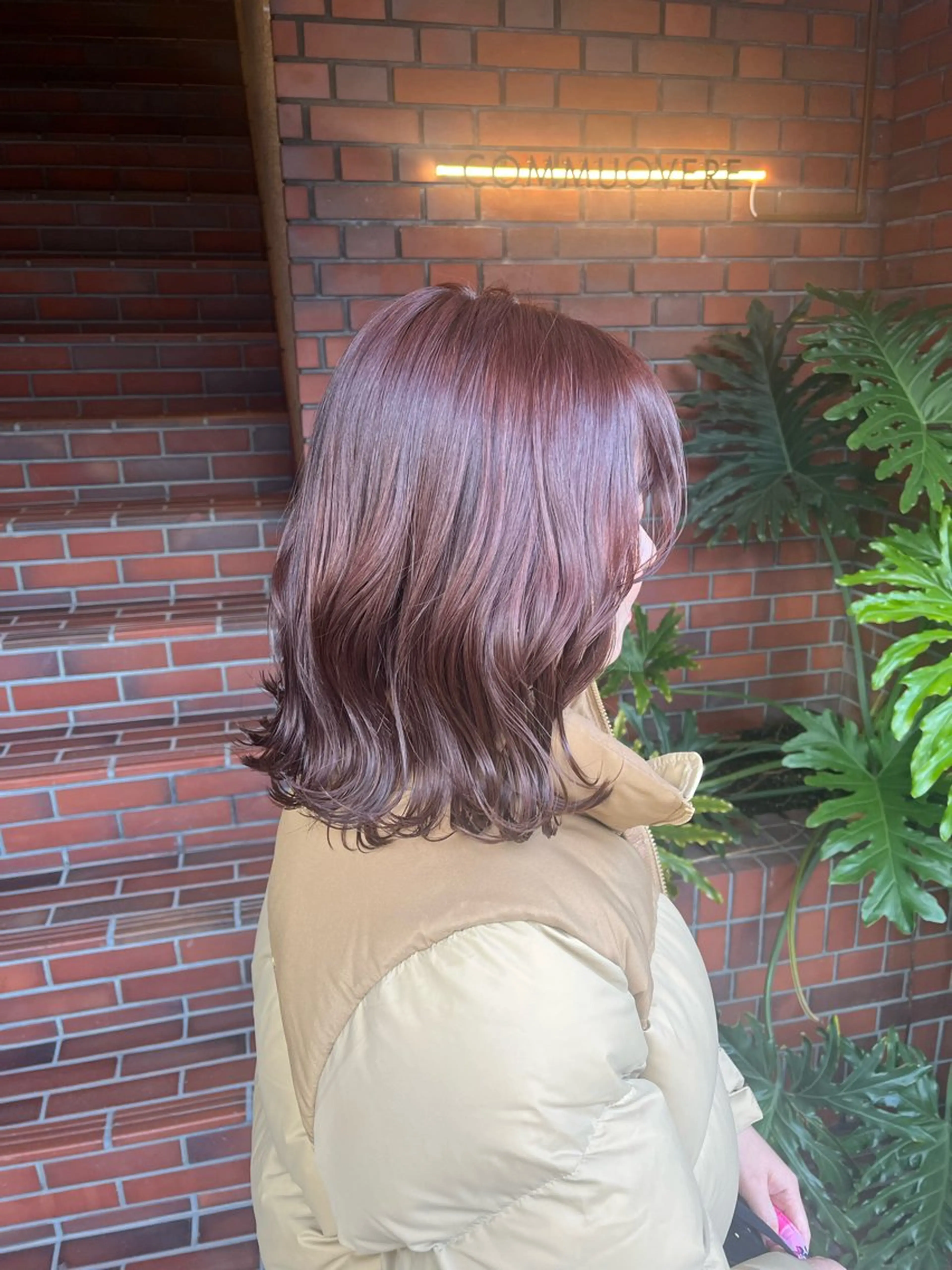 カラー ブラウンカラー ピンクカラー ヘアカラー 凜 (りん)のヘアスタイル