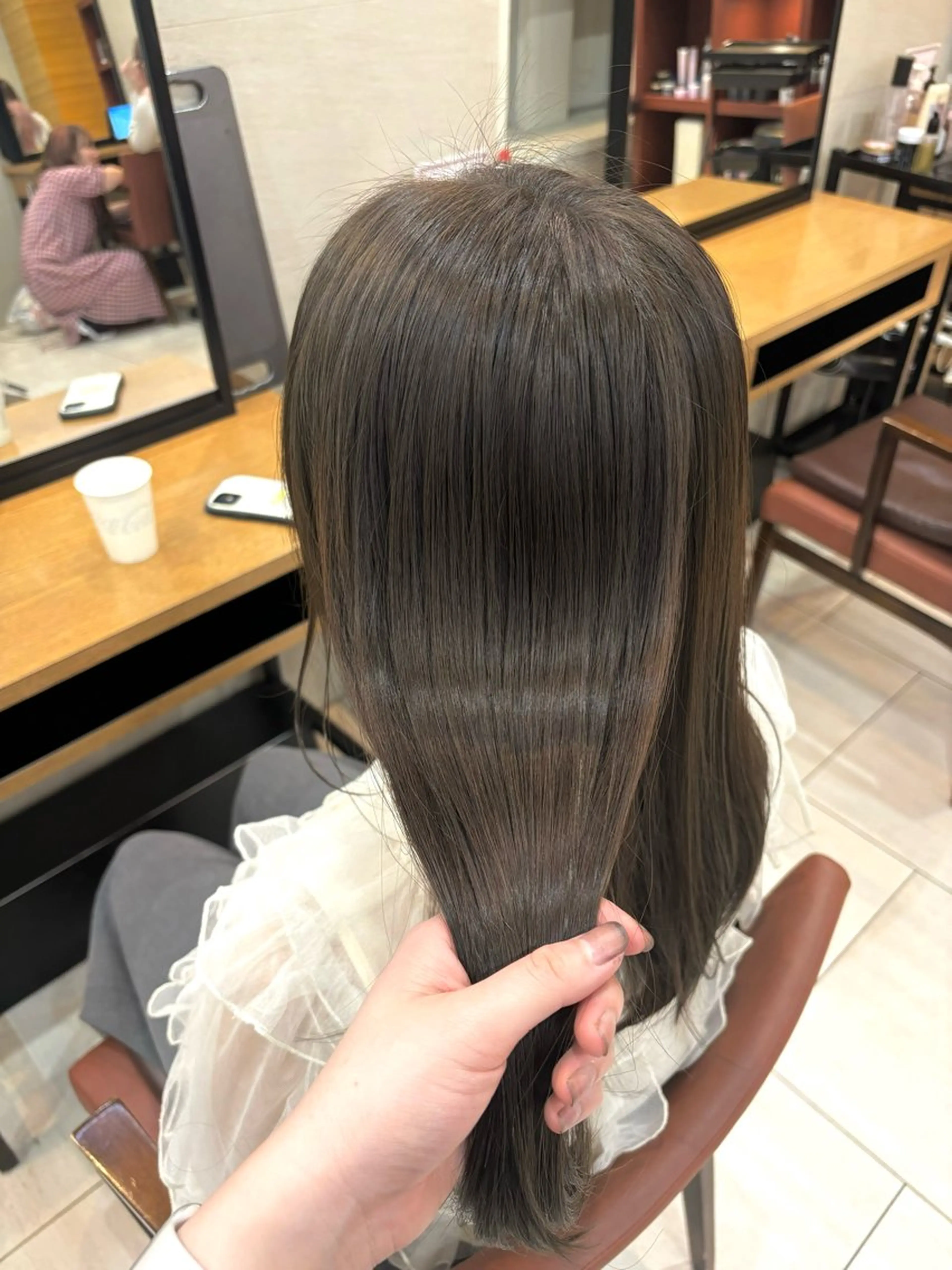 セミロング 透明感カラー🤎/ ツヤカラー/さくらのヘアスタイル