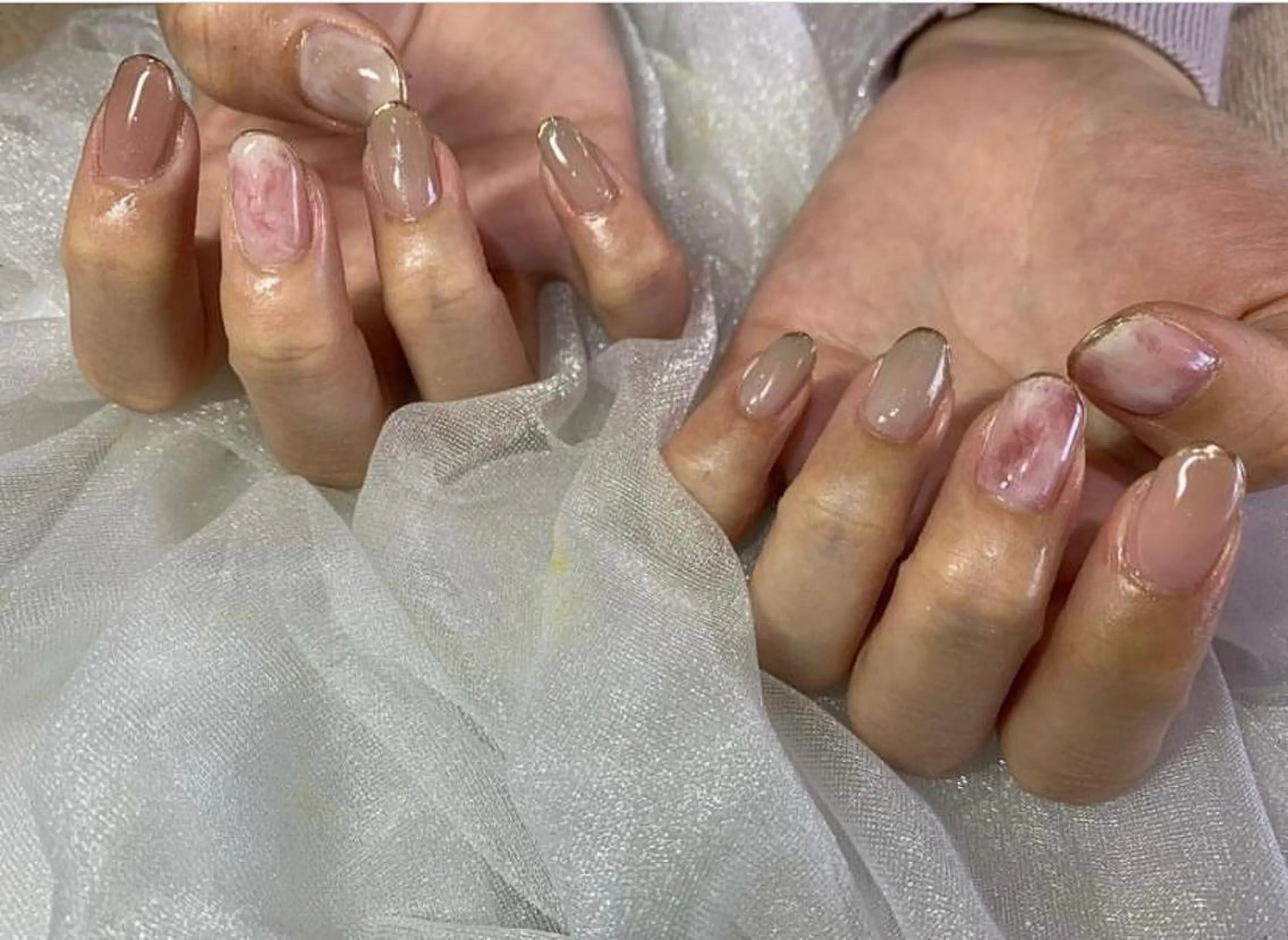 ネイル ストーンネイル Hair＆Esthe＆Nail　Garden所属・Garden Takeuchiのネイルデザイン