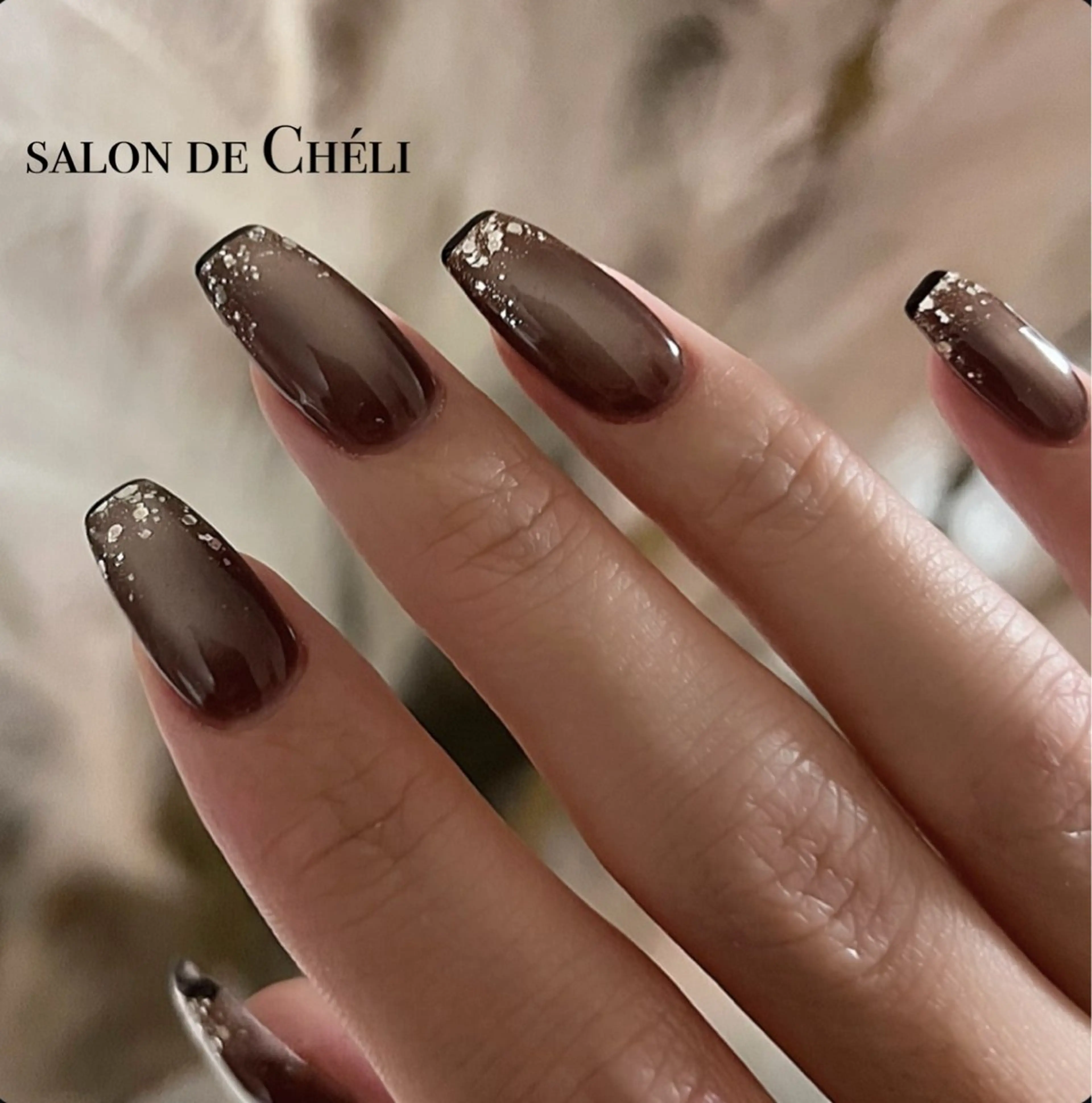ネイル ブラウン ハンドネイル salon de Chéli所属・salon de Cheliのネイルデザイン