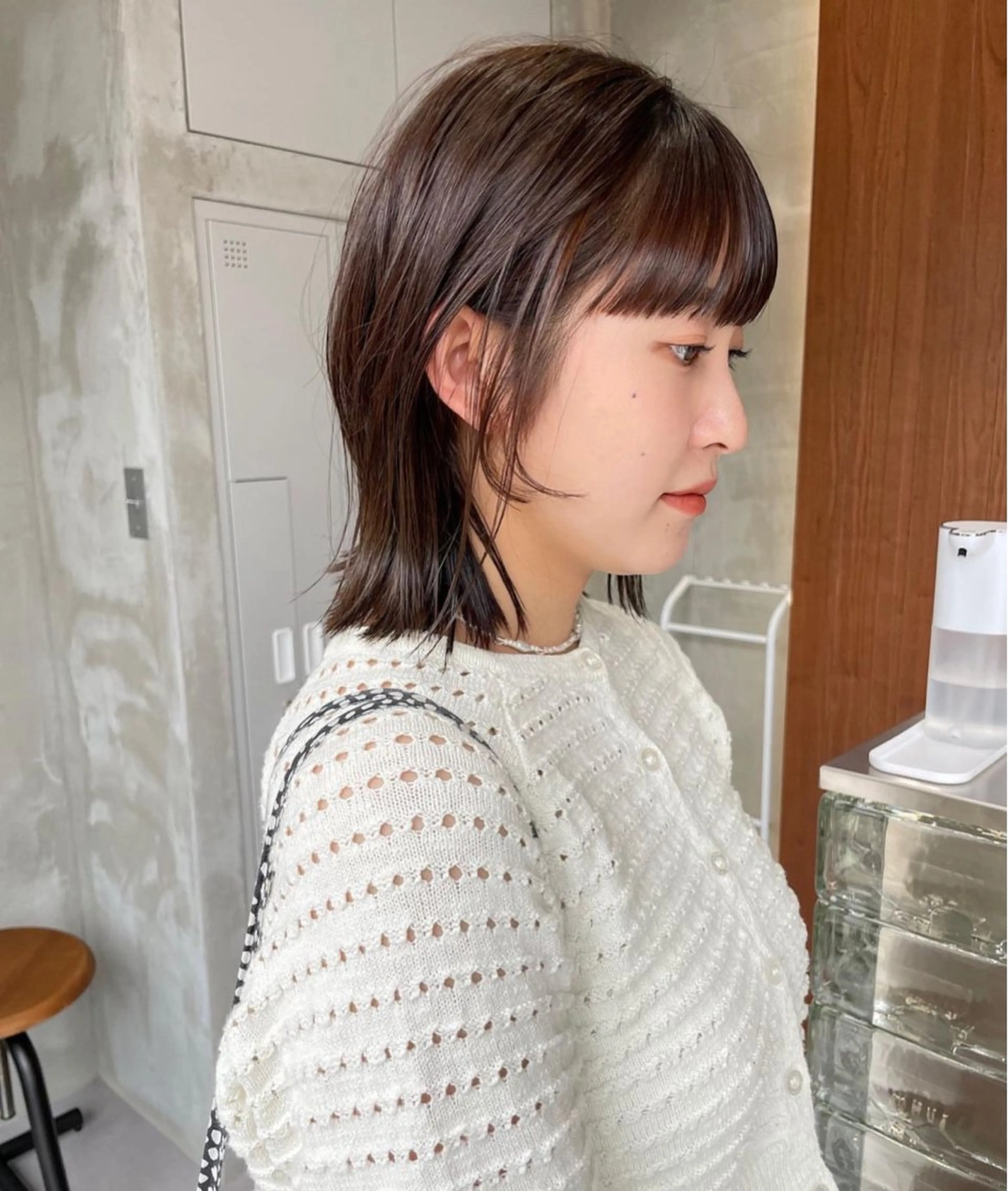 ミディアム ヘアカラー 🫧ほのか /透明感カラー🫧のヘアスタイル