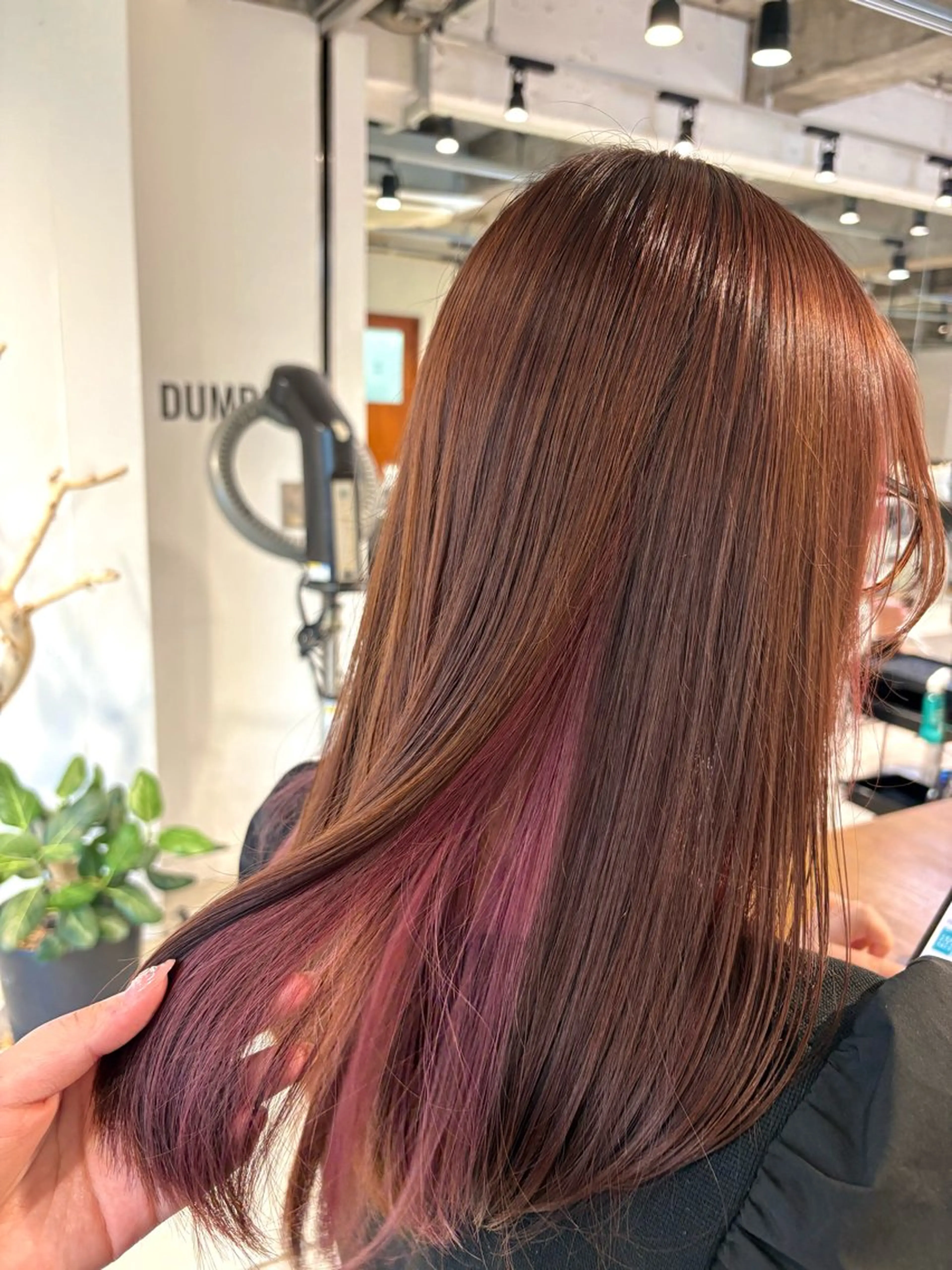 ロング カラー ブラウンカラー ピンクカラー ピンクブラウン ヘアカラー ユウナ🎀レイヤー/ 暖色カラーのヘアスタイル