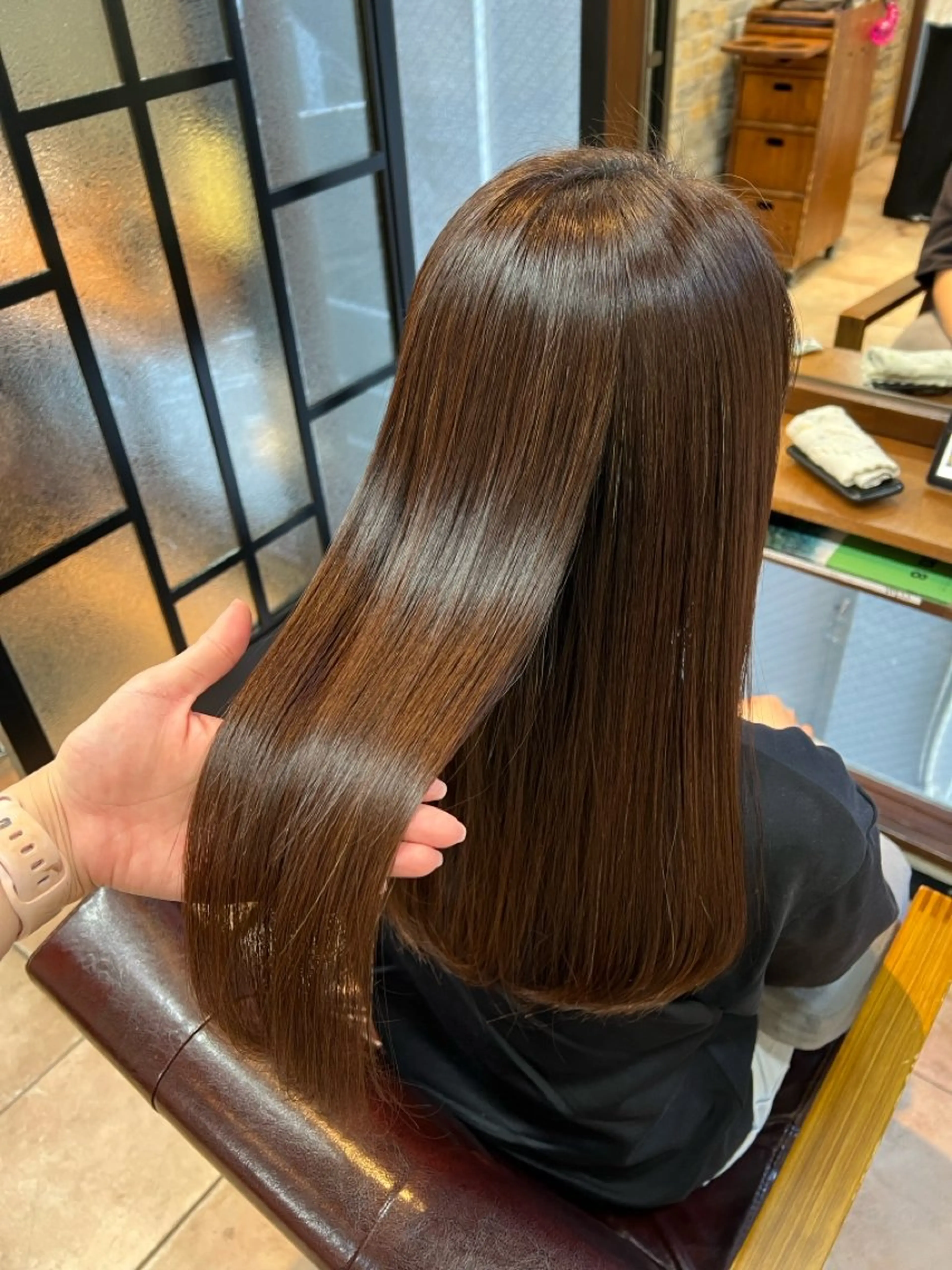 ロング 縮毛矯正 FLYCKA minoru🪐のヘアスタイル