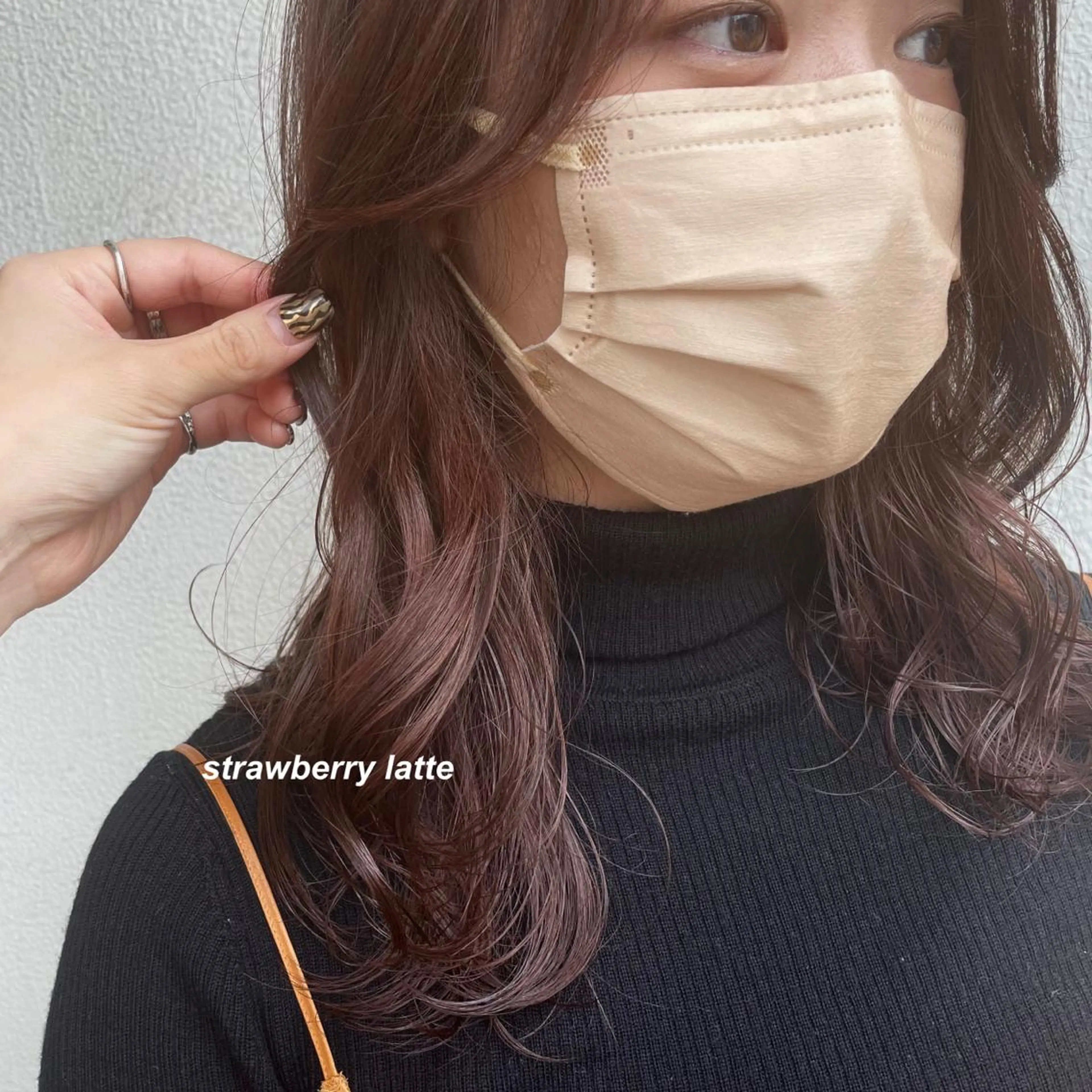 ミディアム カラー ヘアカラー トリートメント ヘッドスパ Qin shaire salon 原宿店所属・レイヤーカット 韓国ヘアayameのヘアスタイル