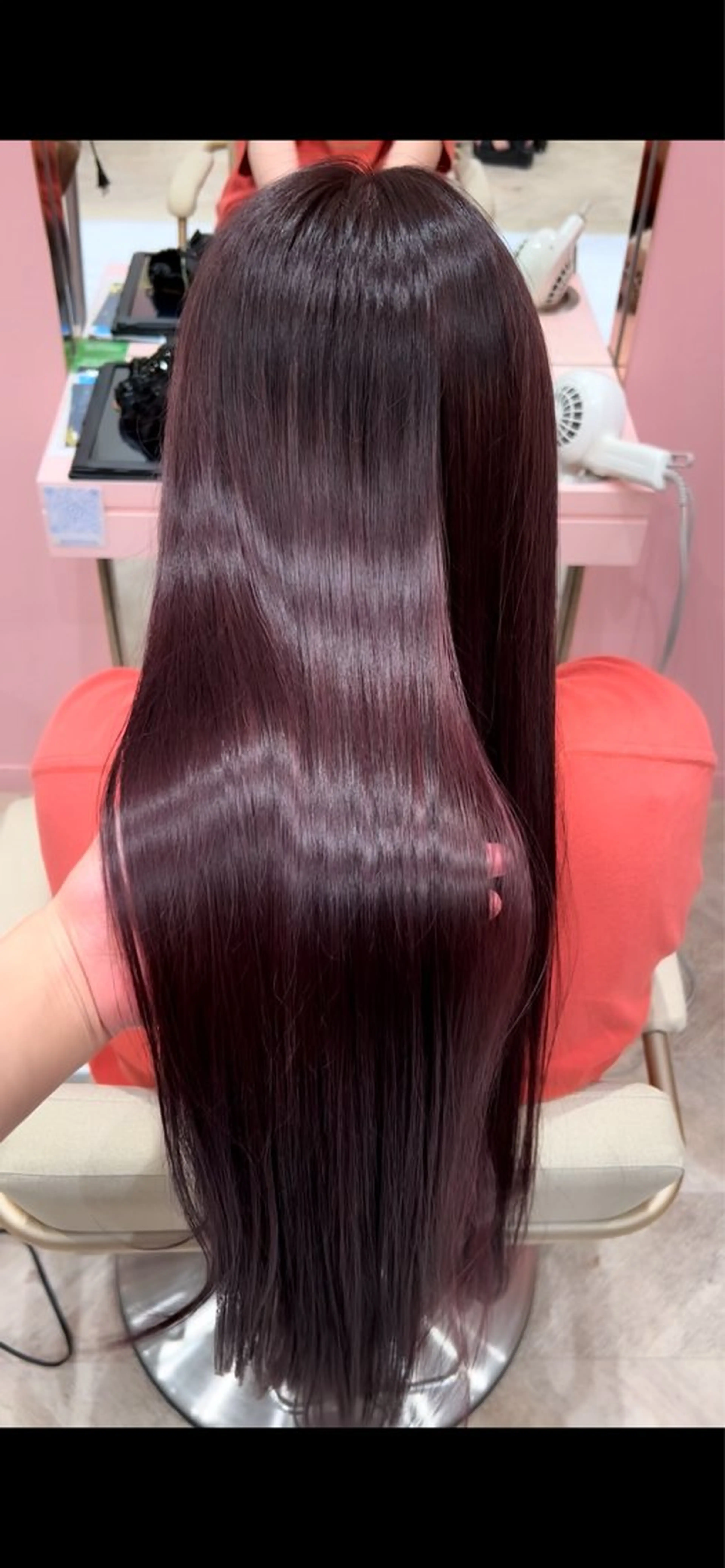 ロング ヘアカラー 山 崎のヘアスタイル