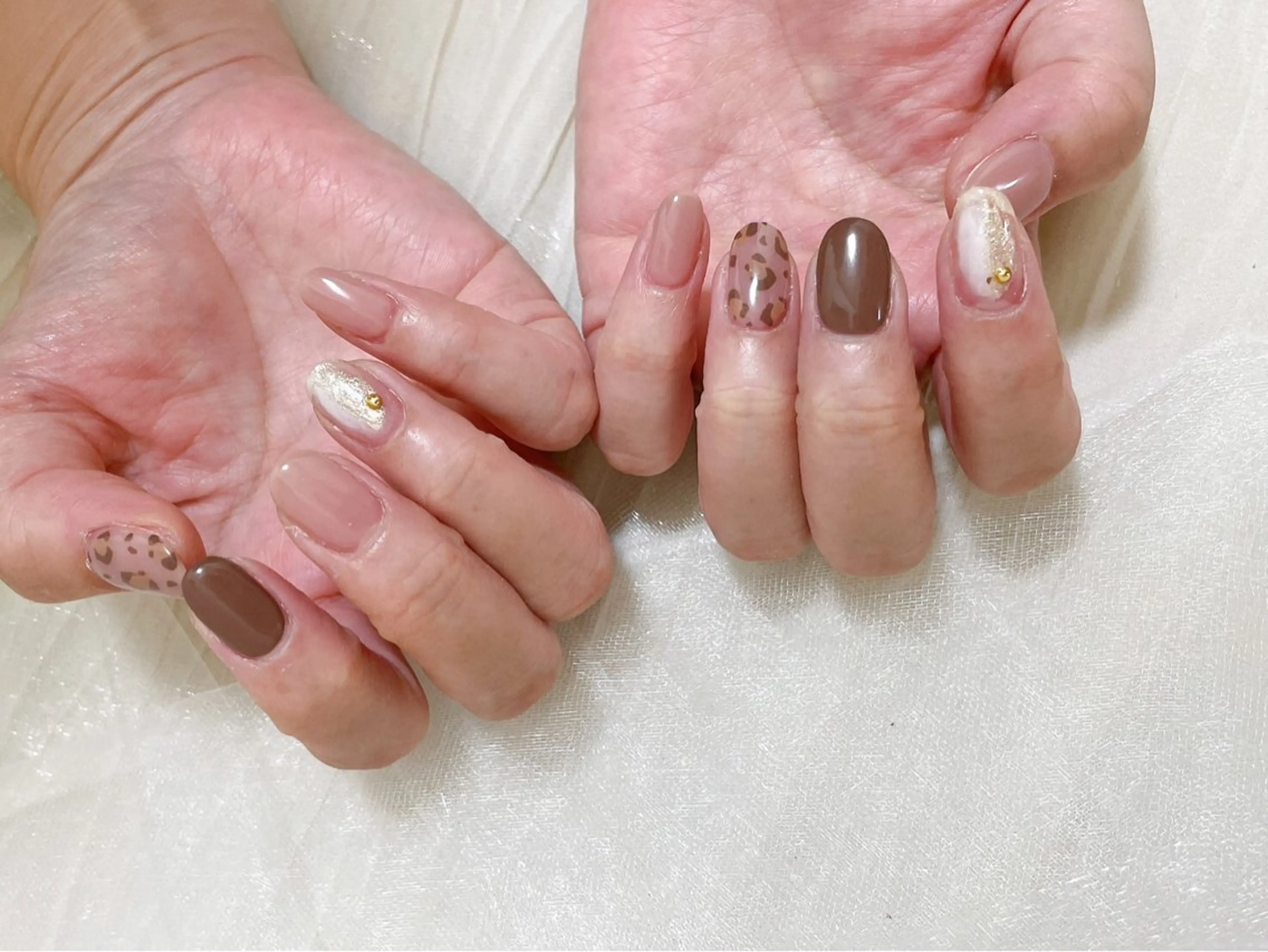 ネイル オーロラネイル フットネイル フレンチネイル ジェルネイル 韓国ネイル ハンドネイル Mogu nail 二子玉川のネイルデザイン