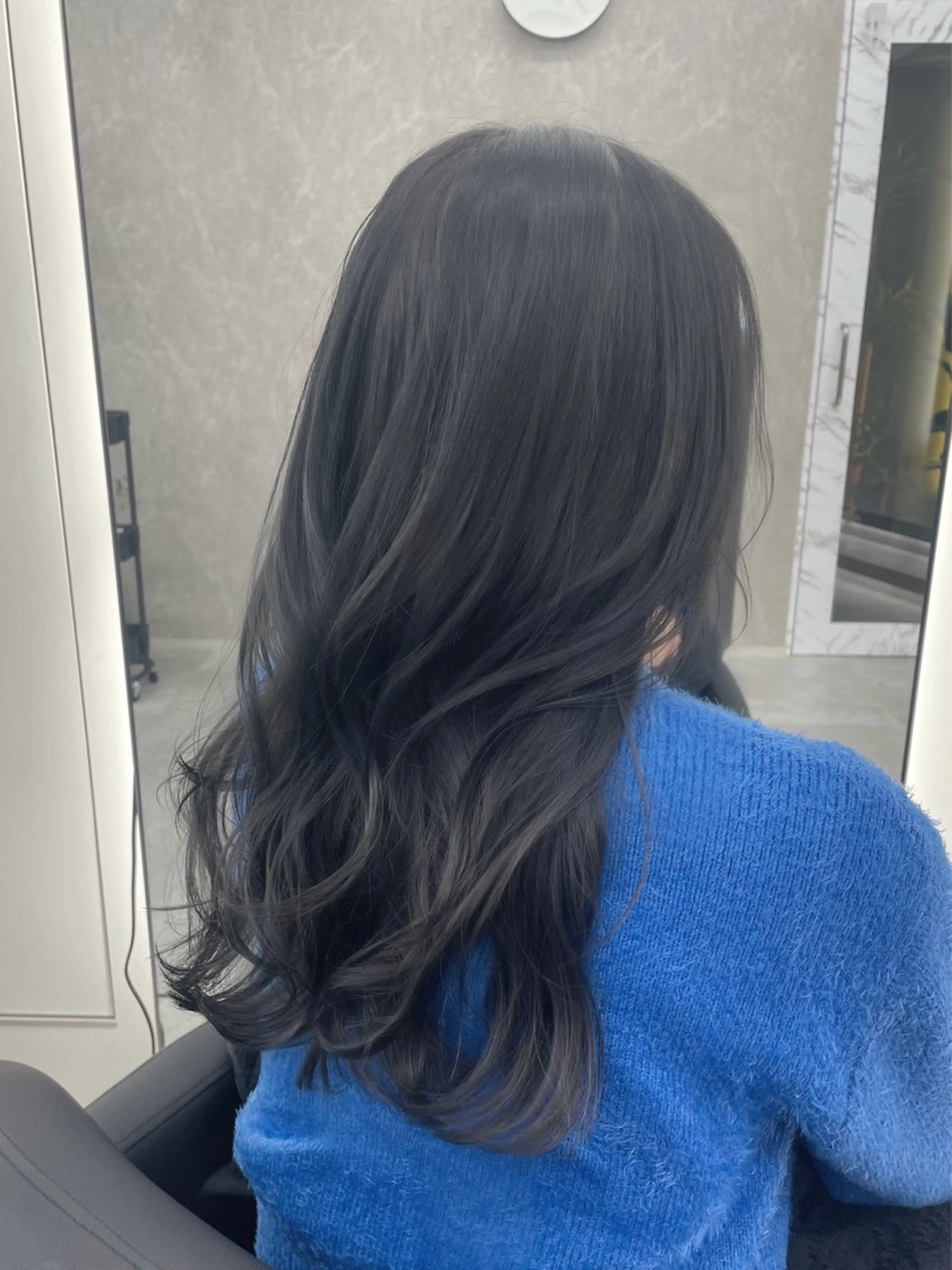ロング カラー 髪質改善/赤み消し ブリーチなし心斎橋のヘアスタイル