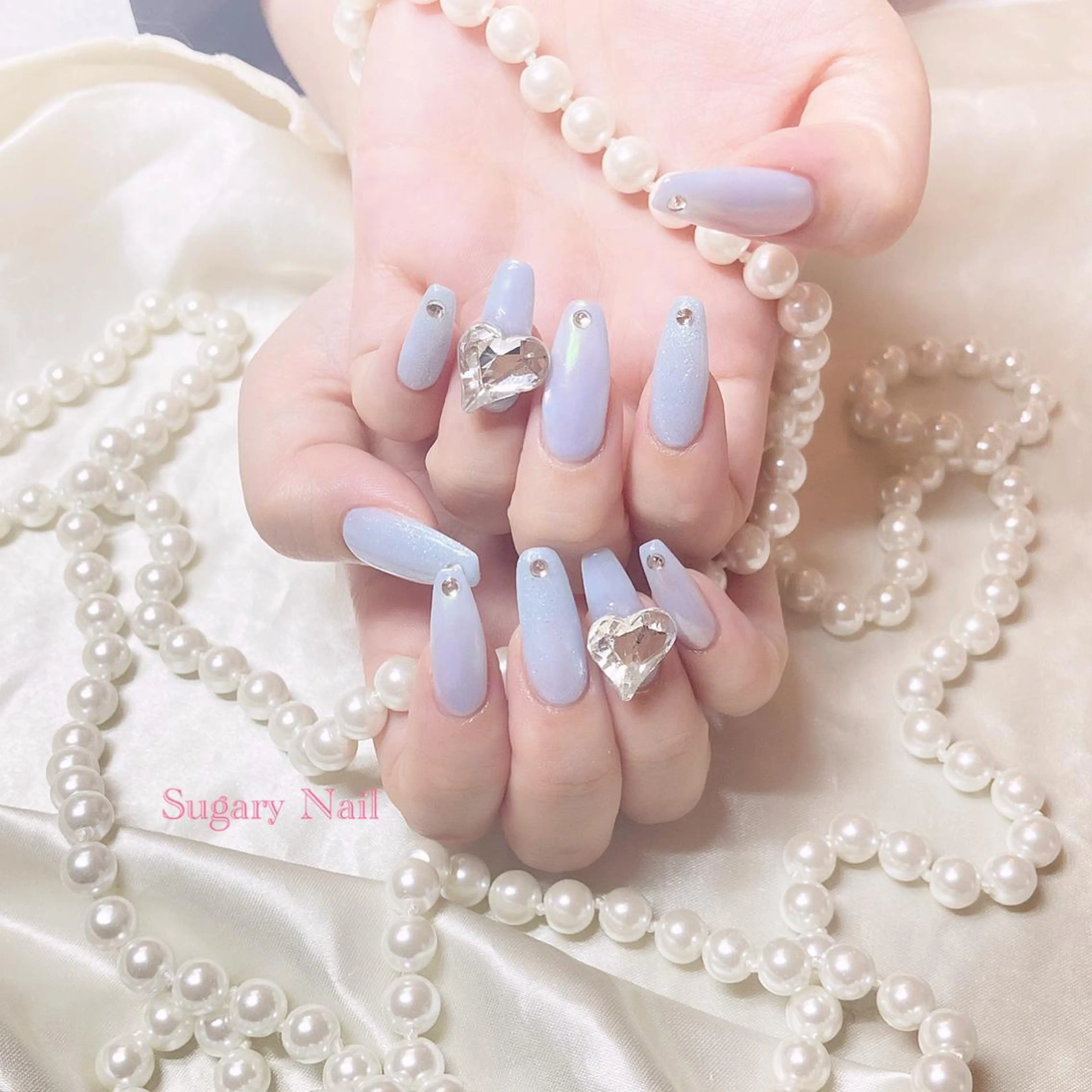 ネイル ミラーネイル ハンドネイル SugaryNail Rinaのネイルデザイン