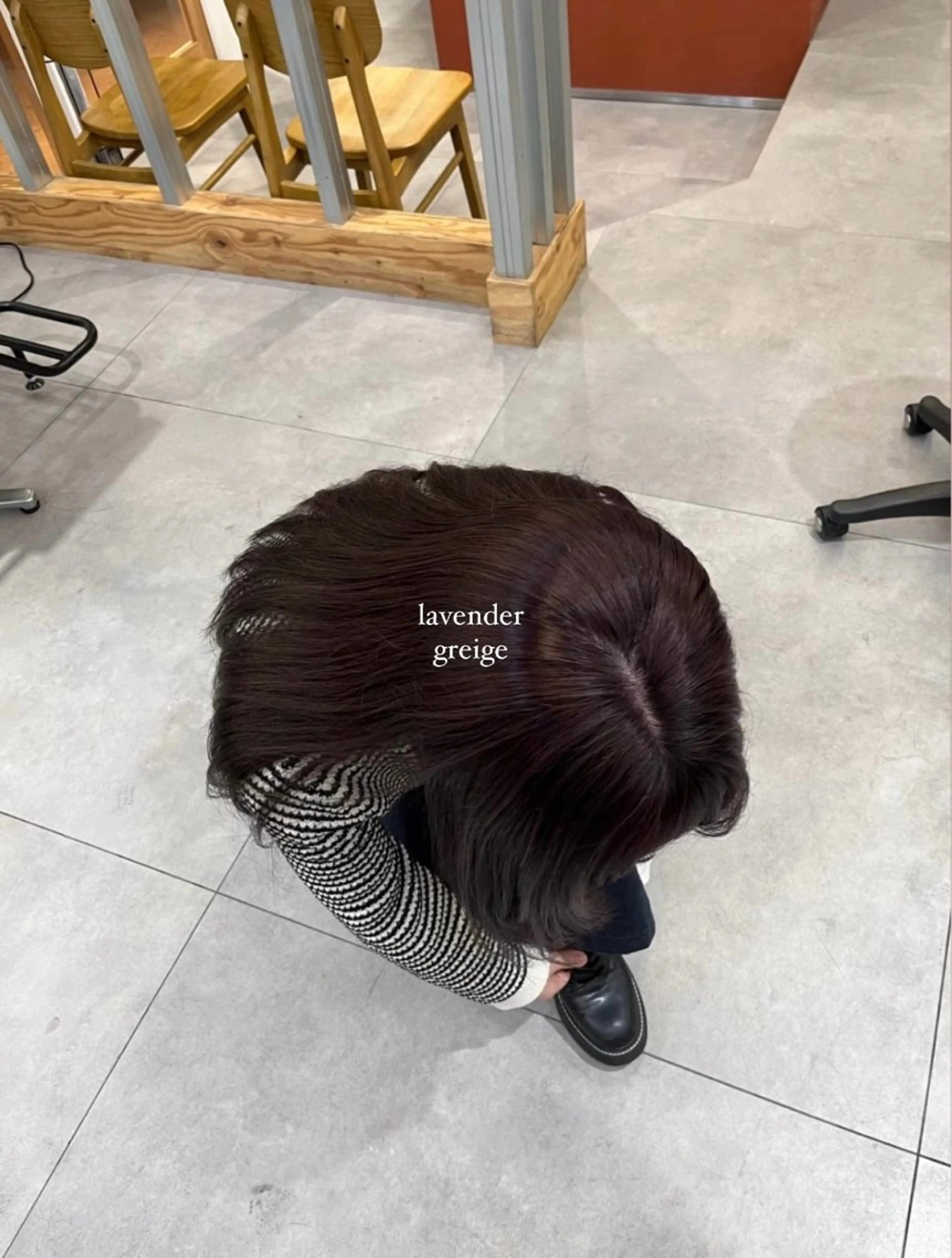 ロング カット ヘアカラー トリートメント 安田りっか /オリーブカラーのヘアスタイル