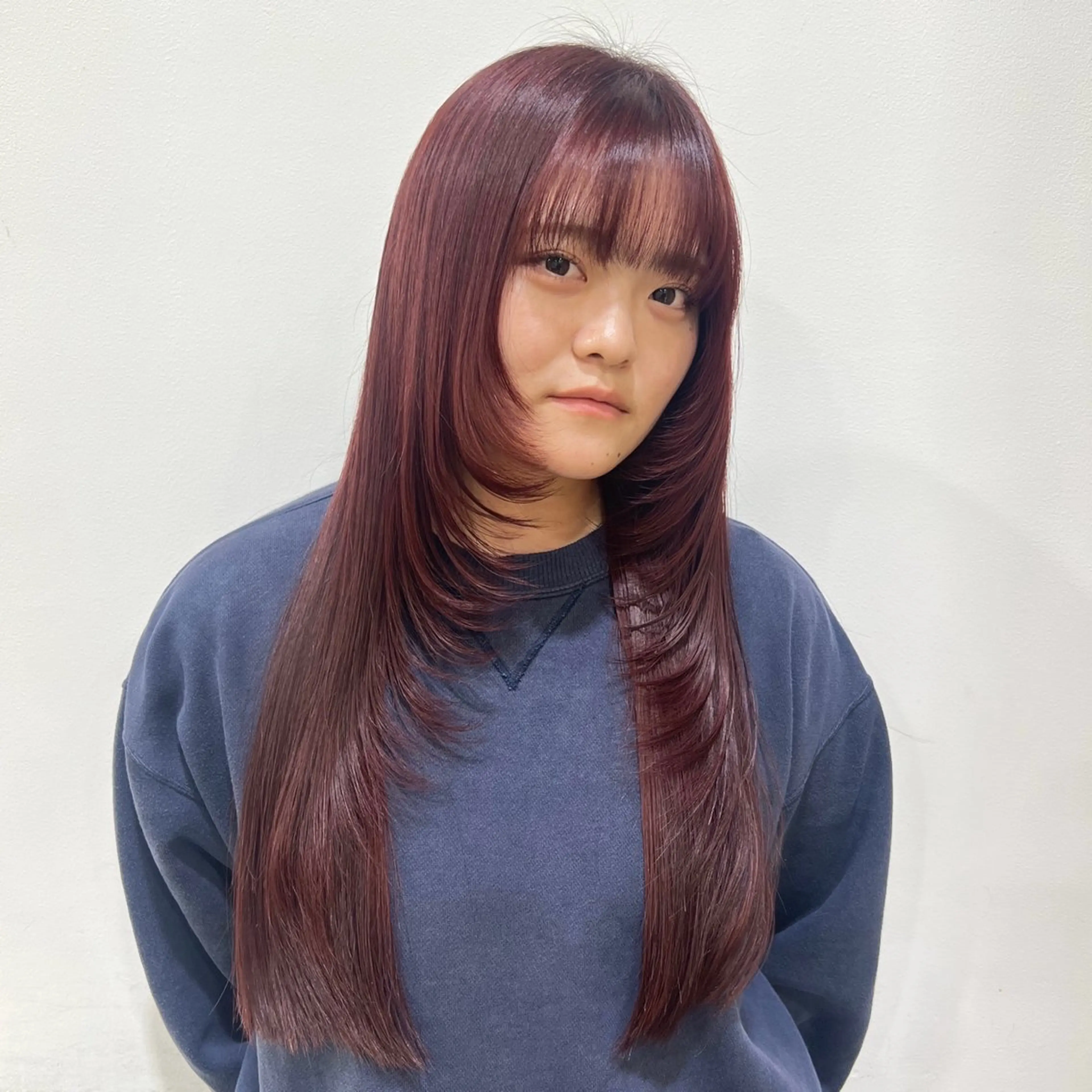 ロング カラー ヘアカラー トリートメント ヘッドスパ ヘアセット 🎀レイヤー/ カラー🐕‍🦺anのヘアスタイル