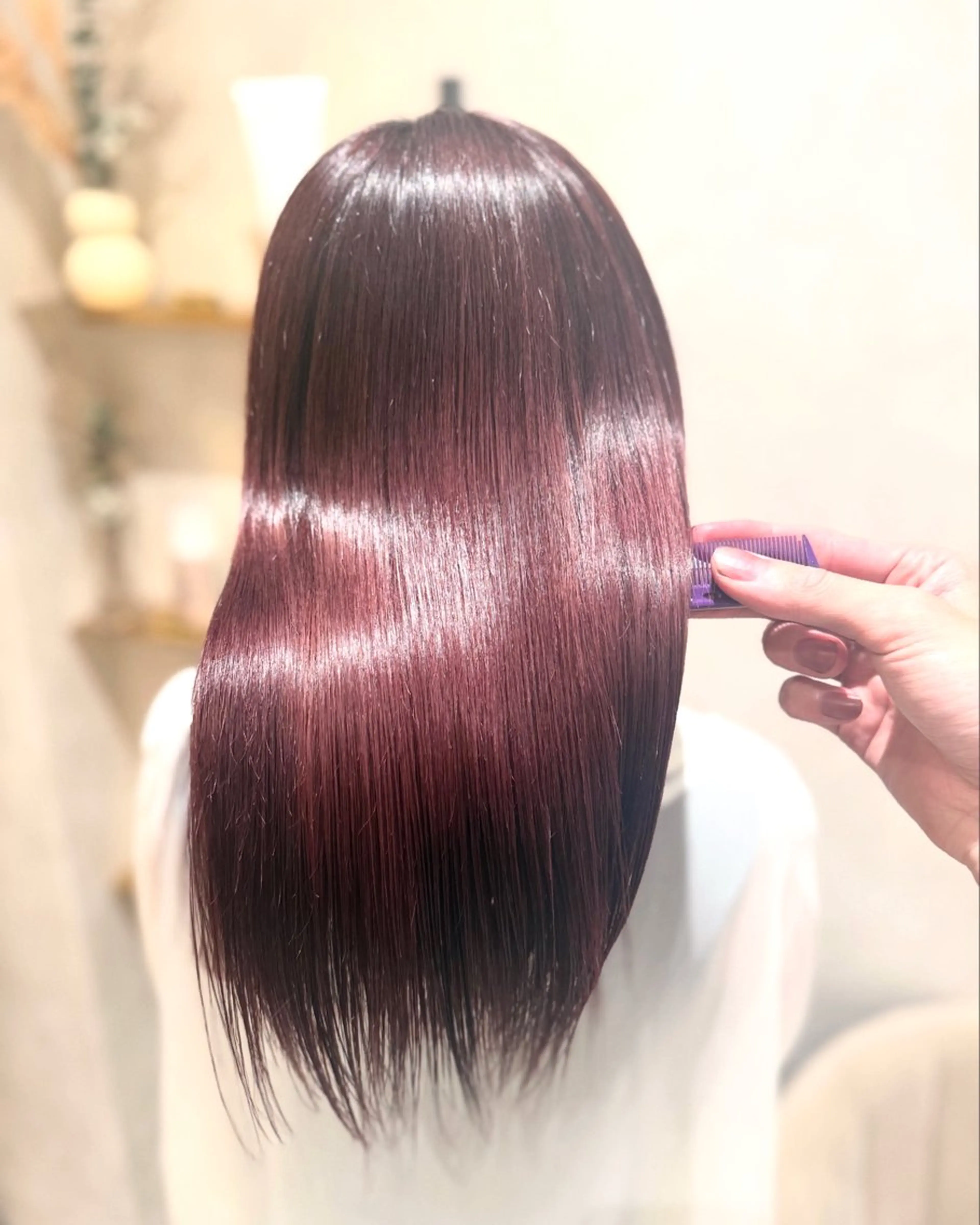 (ミニモ限定クーポン)✨Premium艶髪ストレート(縮毛矯正)+カット+マイクロバブルクレンジング +トリートメント✨の写真