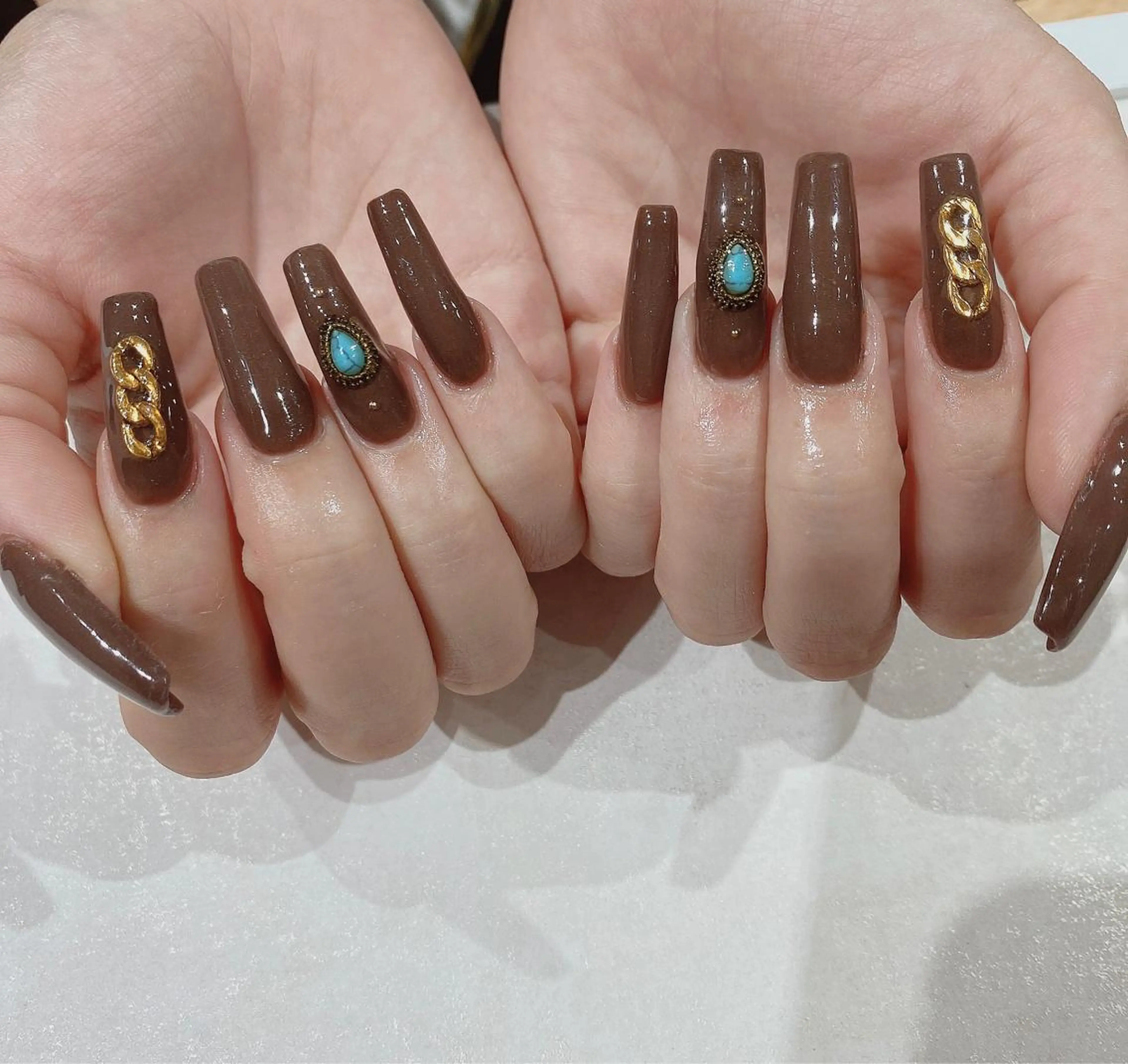 ロング ハンドネイル JNA認定講師🌸 RIEのネイルデザイン