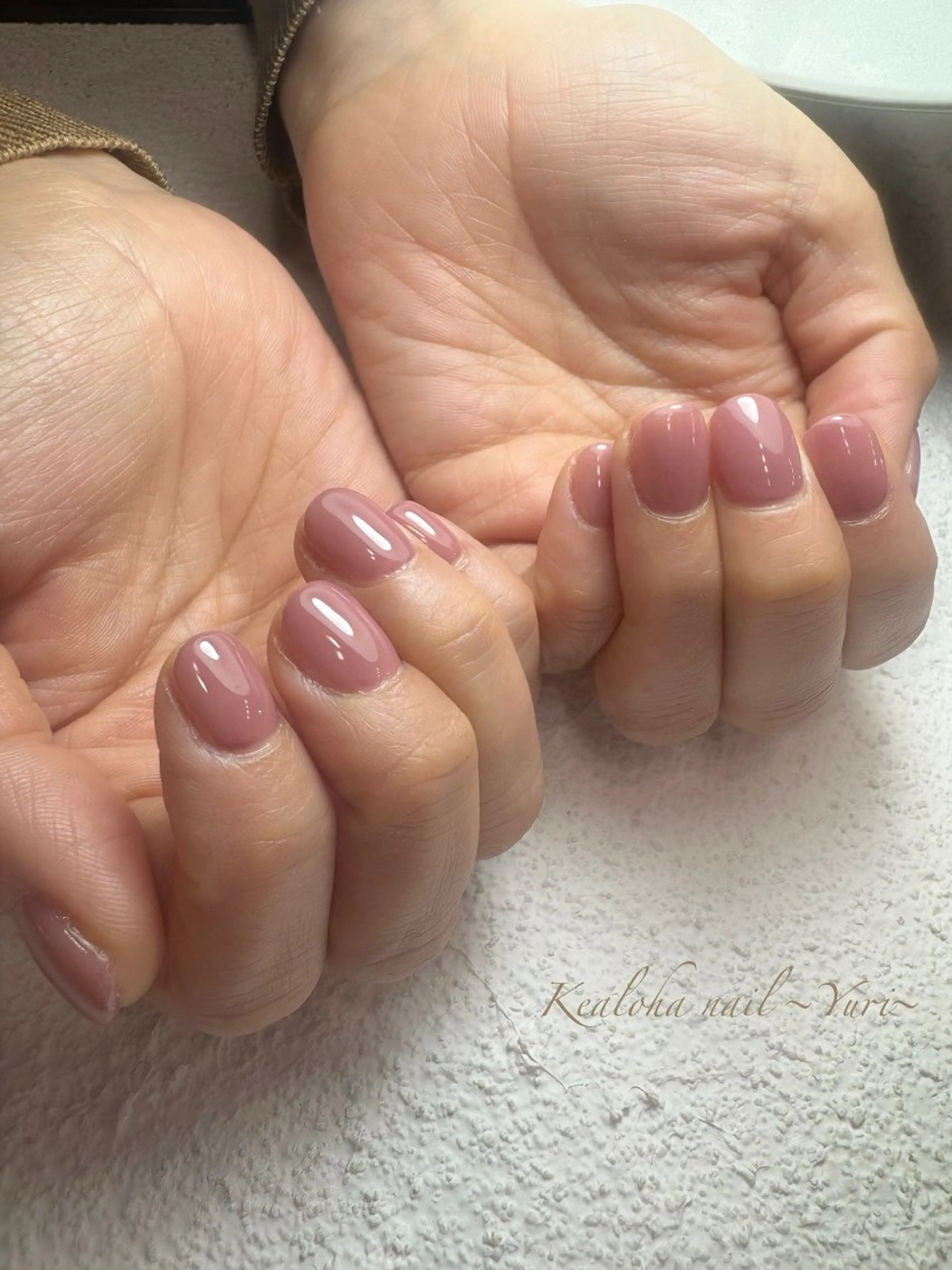 ネイル ワンカラーネイル ハンドネイル Kealoha nail所属・西村 ゆりのネイルデザイン
