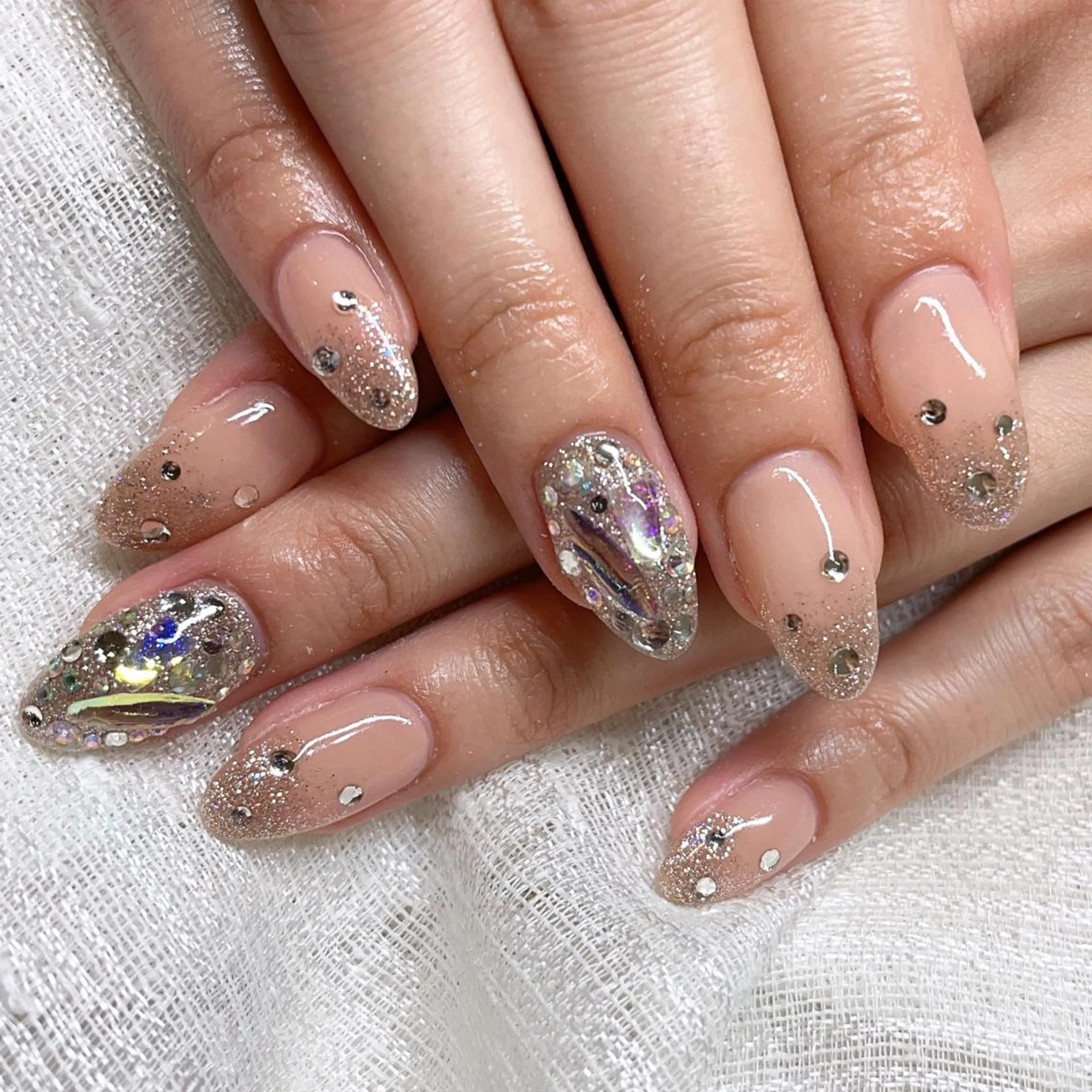 ネイル キラキラネイル ♡Nailist yui♡のネイルデザイン