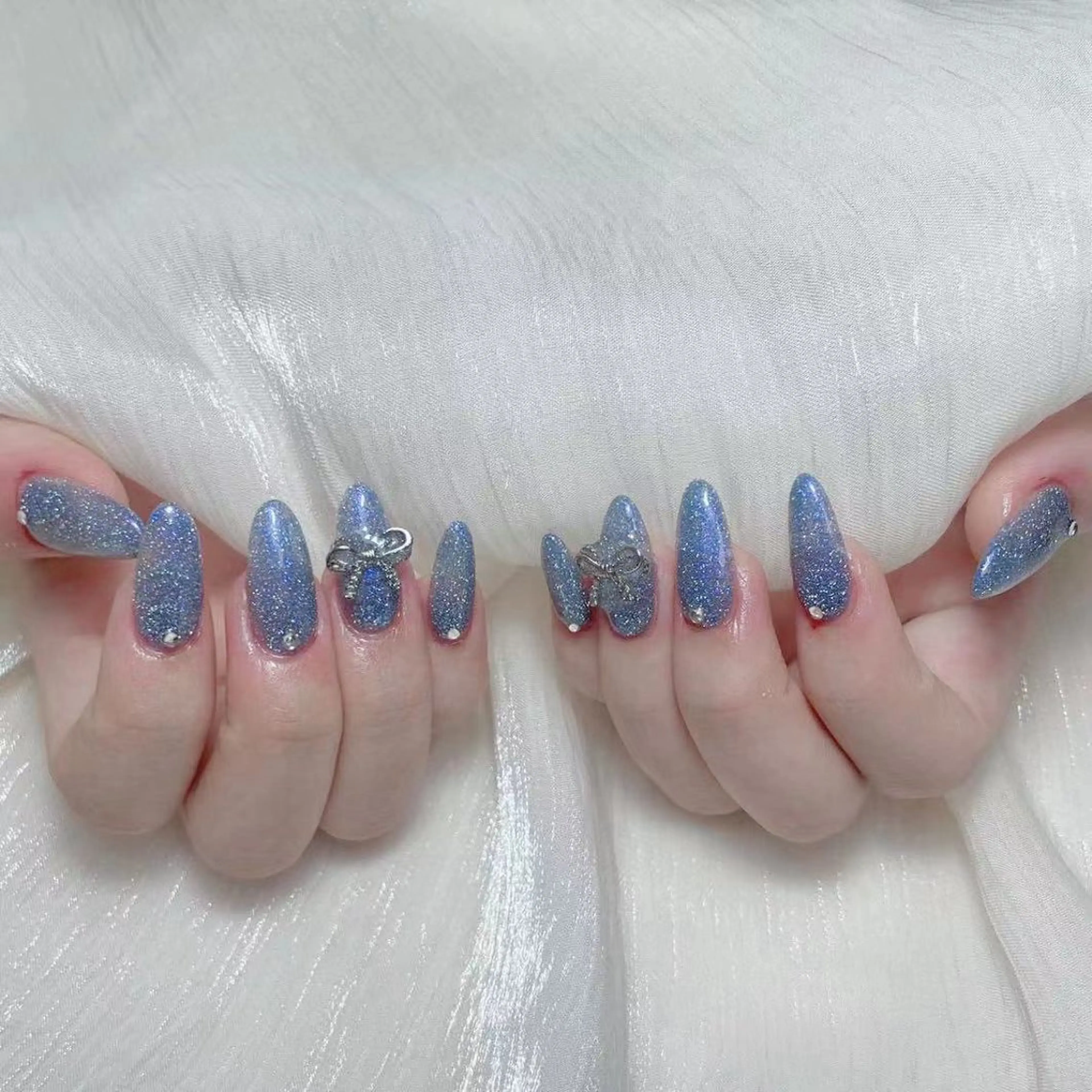 ネイル アートネイル オーロラネイル ガーリー キラキラネイル 韓国ネイル Diamond NAIL✨のネイルデザイン