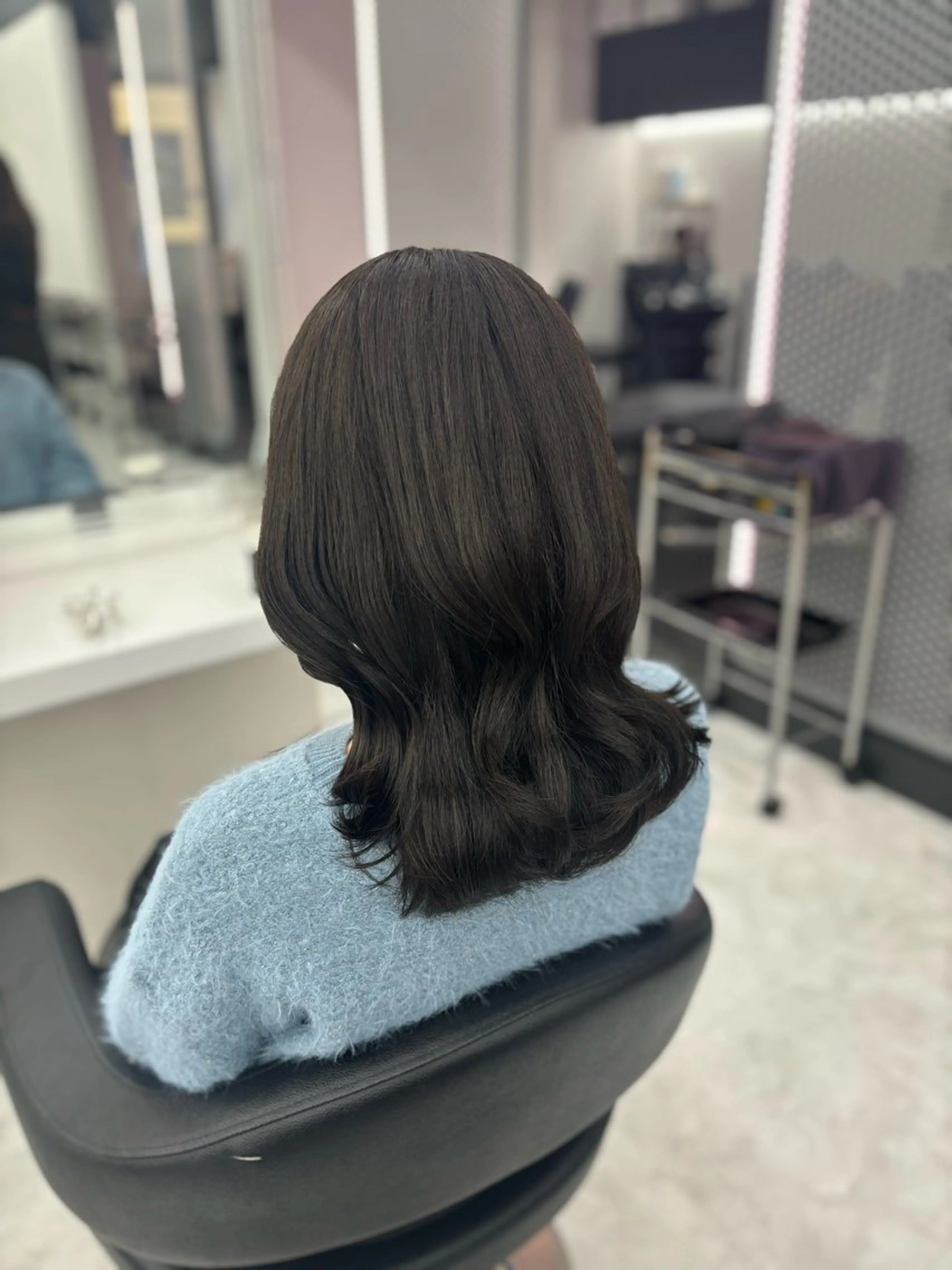 セミロング カラー ヘアカラー トリートメント 🤍レイヤー/顔周り 暖色hirari🤍のヘアスタイル