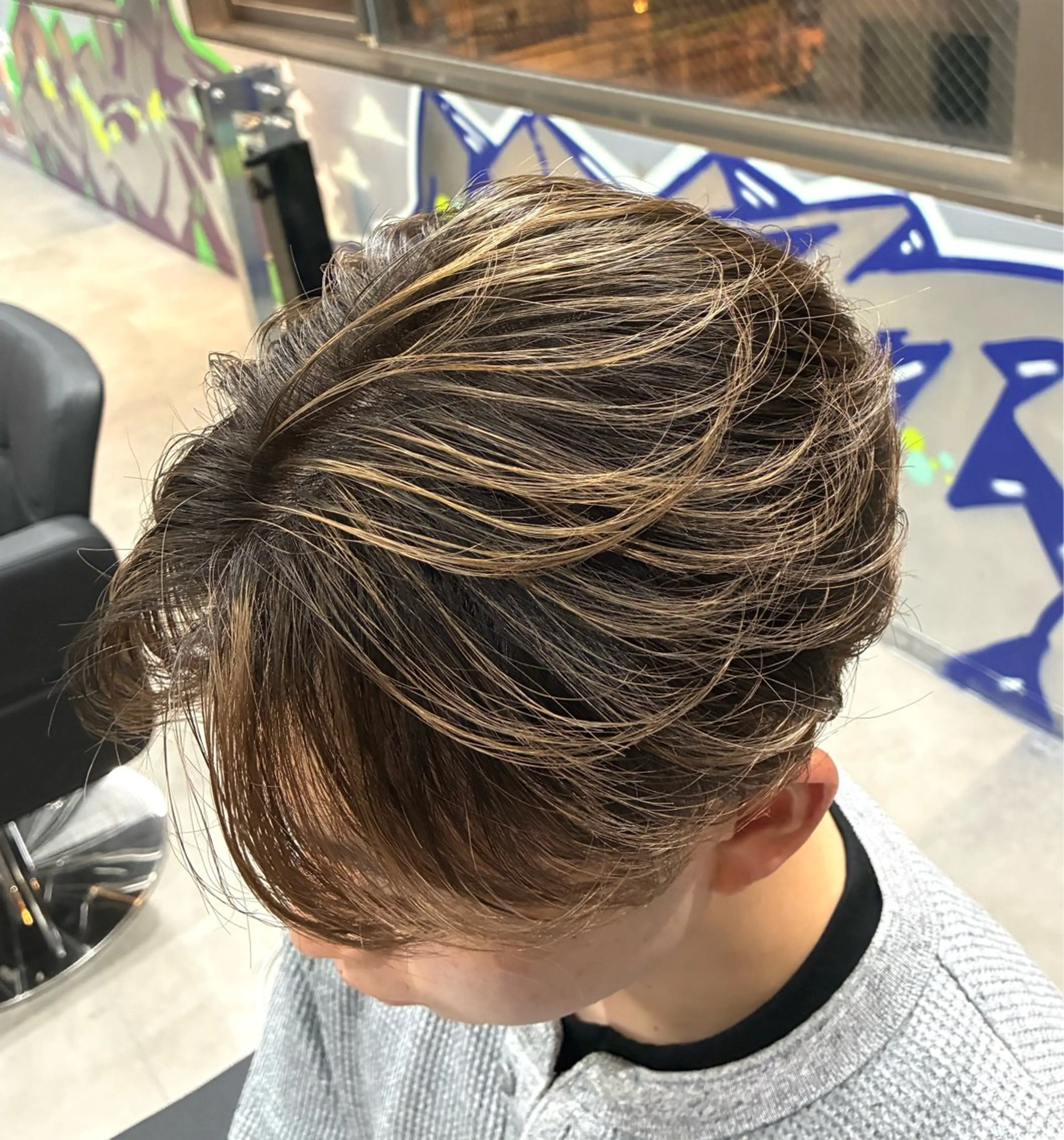 メンズ メンズバレイヤージュ ヘアカラー kearny 北千住所属・kearny北千住 千咲斗のヘアスタイル