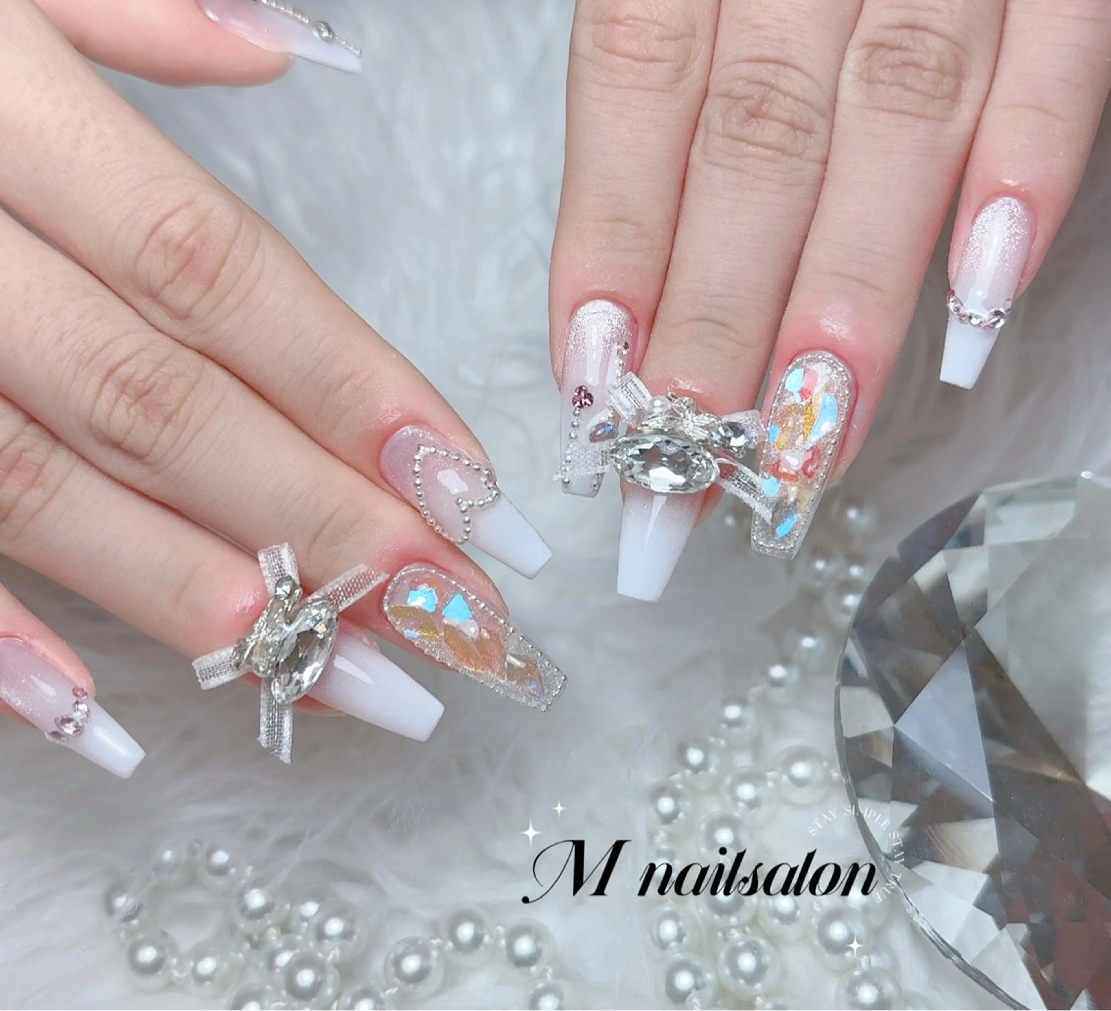 ネイル ハンドネイル M🌷nail 長さだし専門店のネイルデザイン