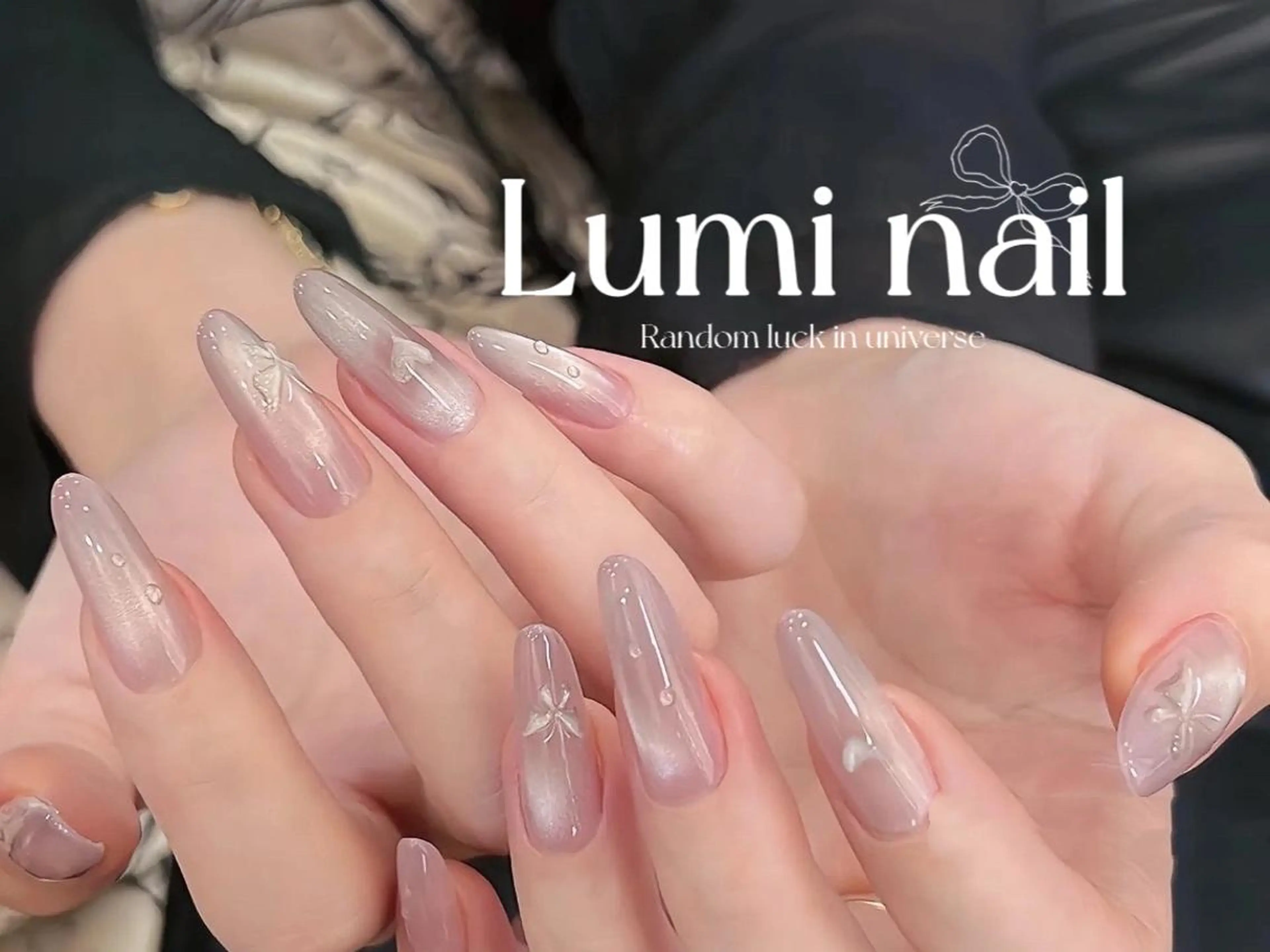 ネイル ツイードネイル 冬ネイル クリスマス 神崎 理沙のネイルデザイン