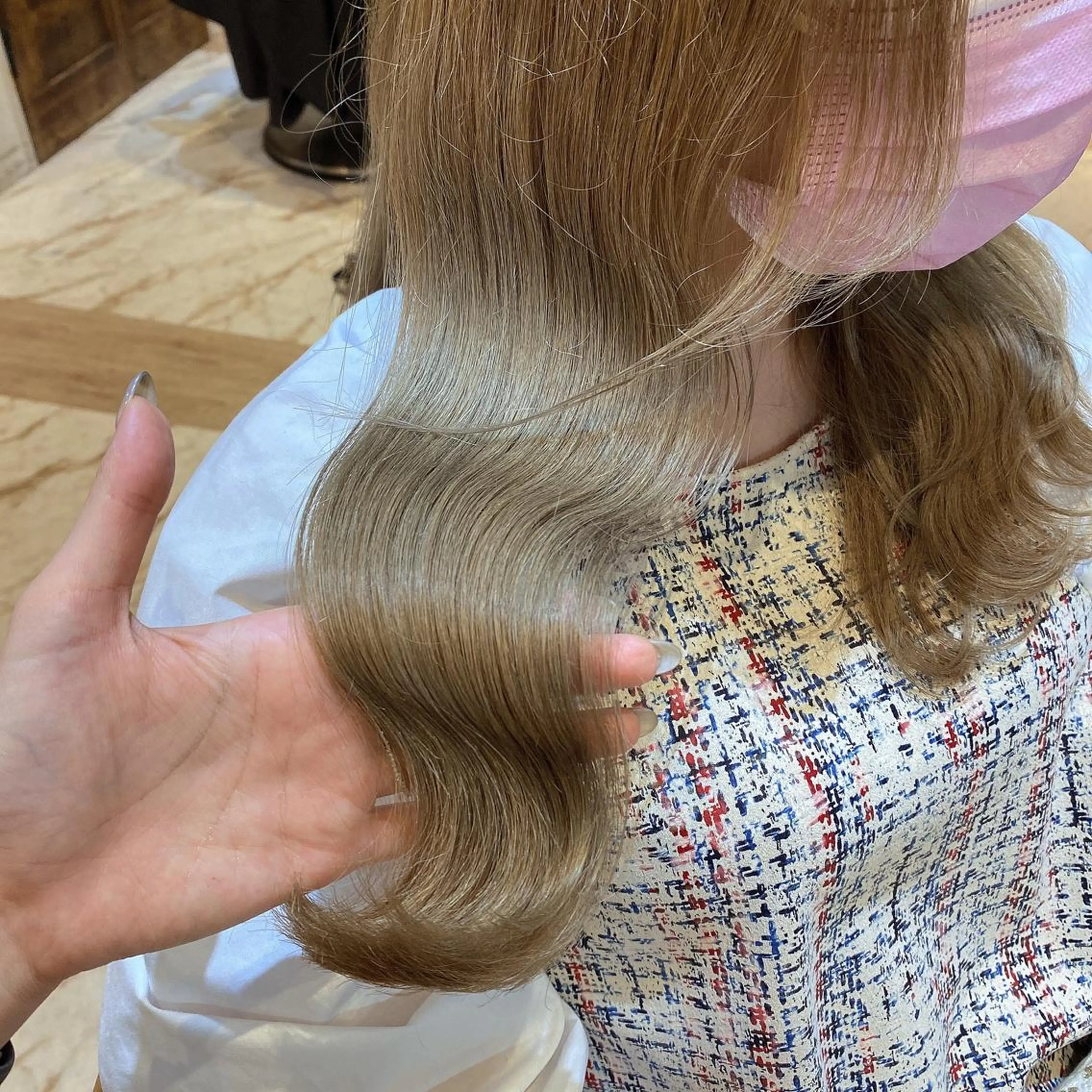 ミディアム カット ヘアカラー 代表山口ひな 髪質改善のプロのヘアスタイル