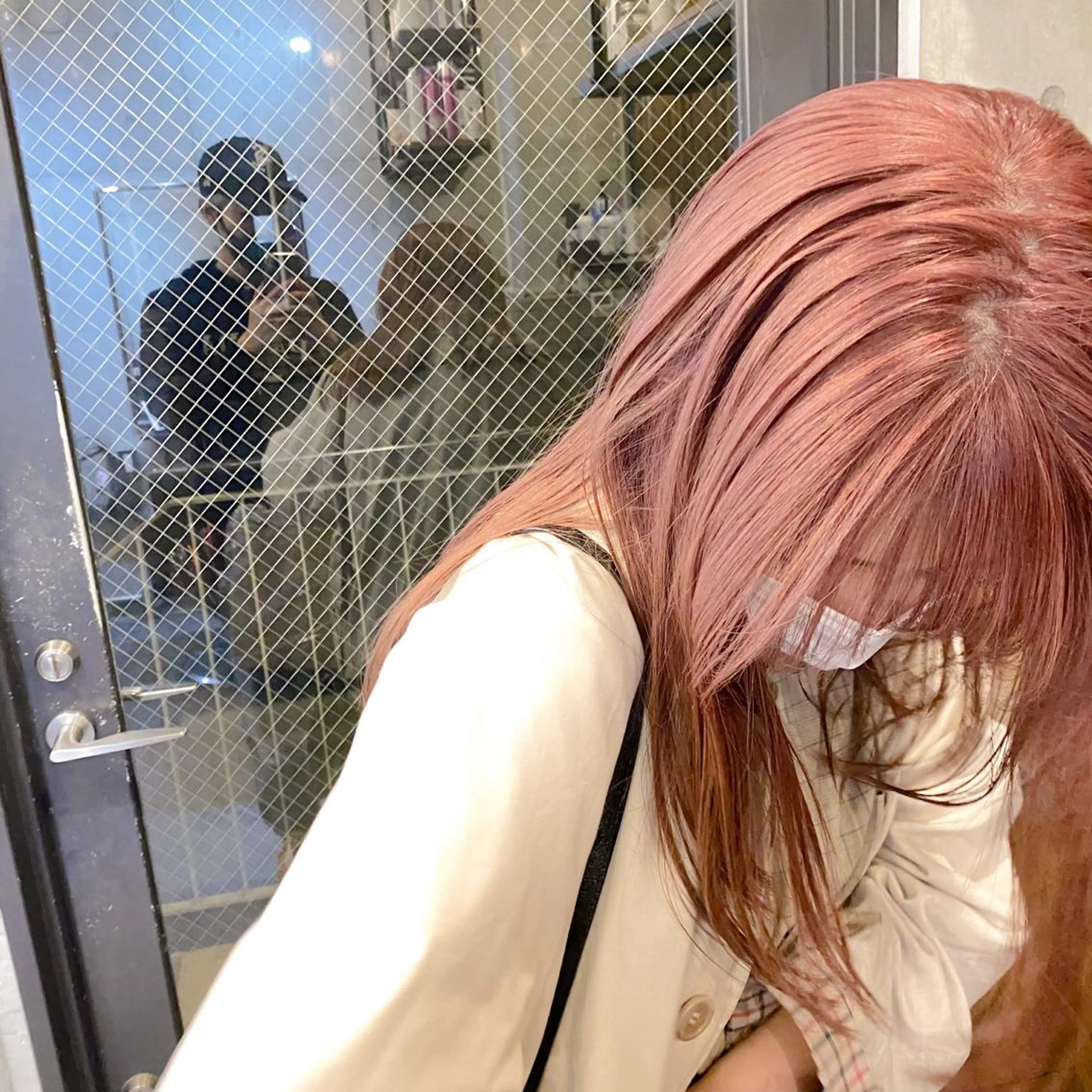 セミロング カラー 艶髪ブリーチ 永井竜也のヘアスタイル