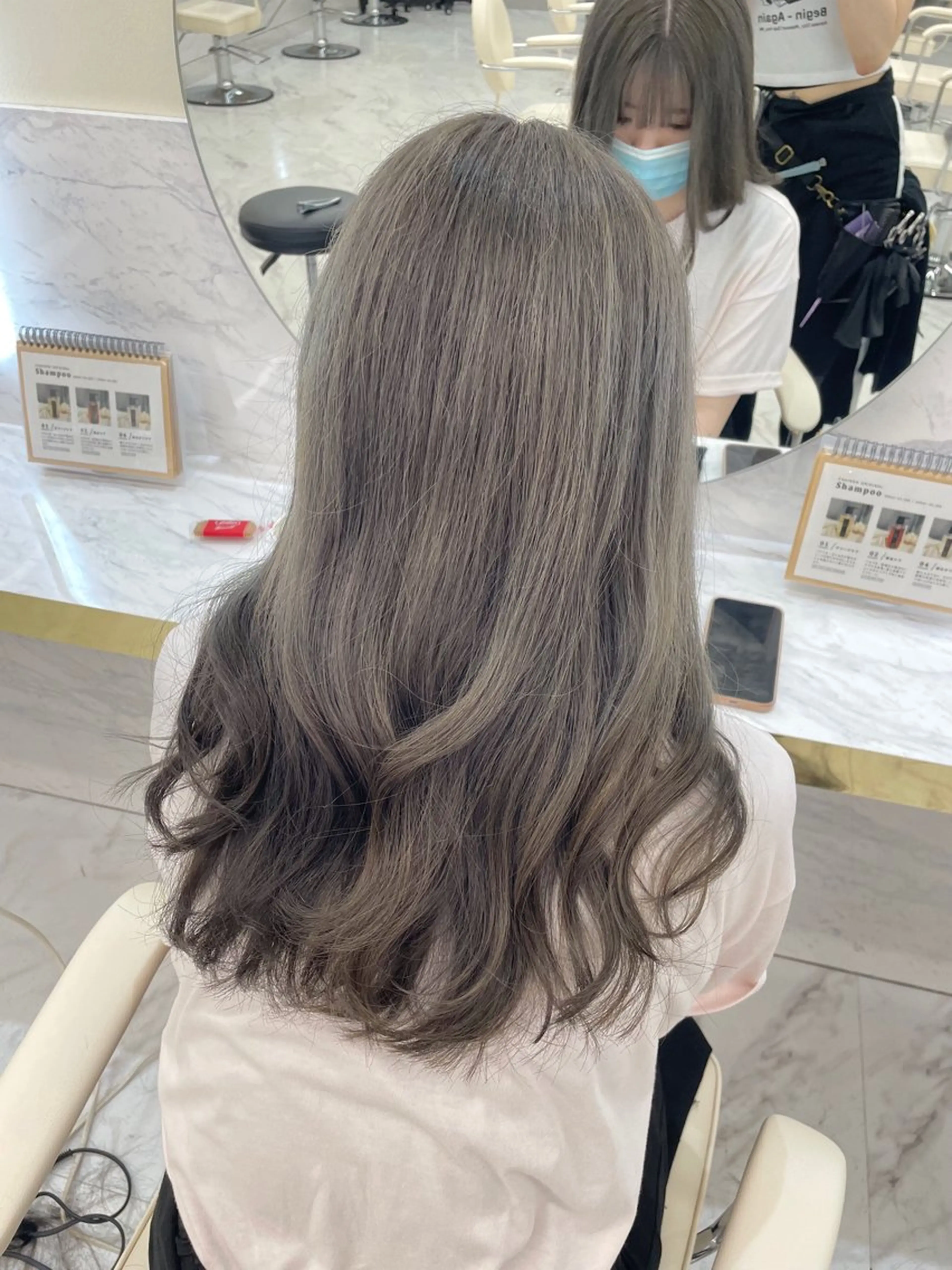 セミロング カラー ヘアアレンジ カット ヘアカラー トリートメント mao透明感カラー 似合わせヘアメイクのヘアスタイル