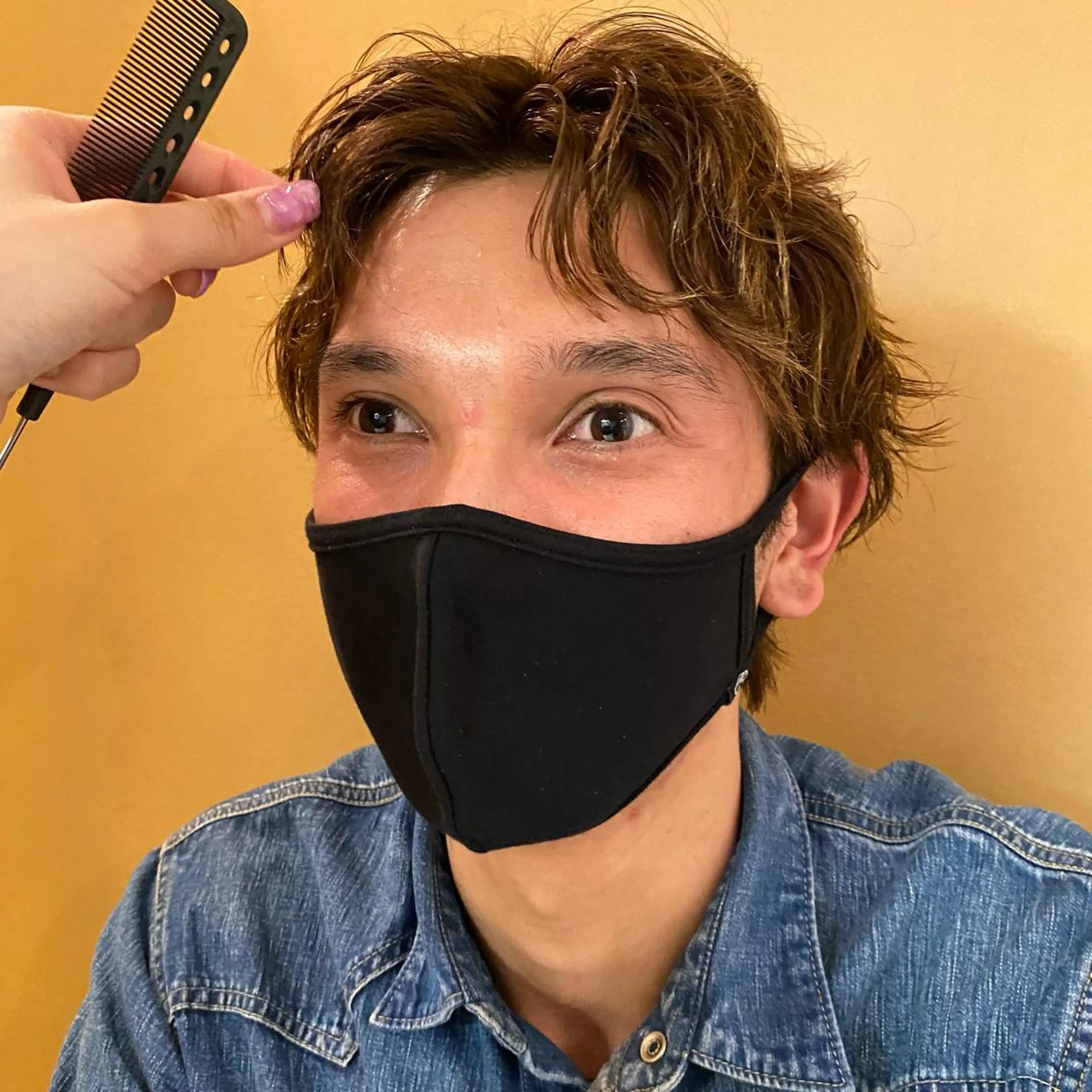 ショート パーマ メンズ メンズパーマ Aust hair Stella新宿所属・Yuki☺︎パーマ レイヤーカットウルフのヘアスタイル