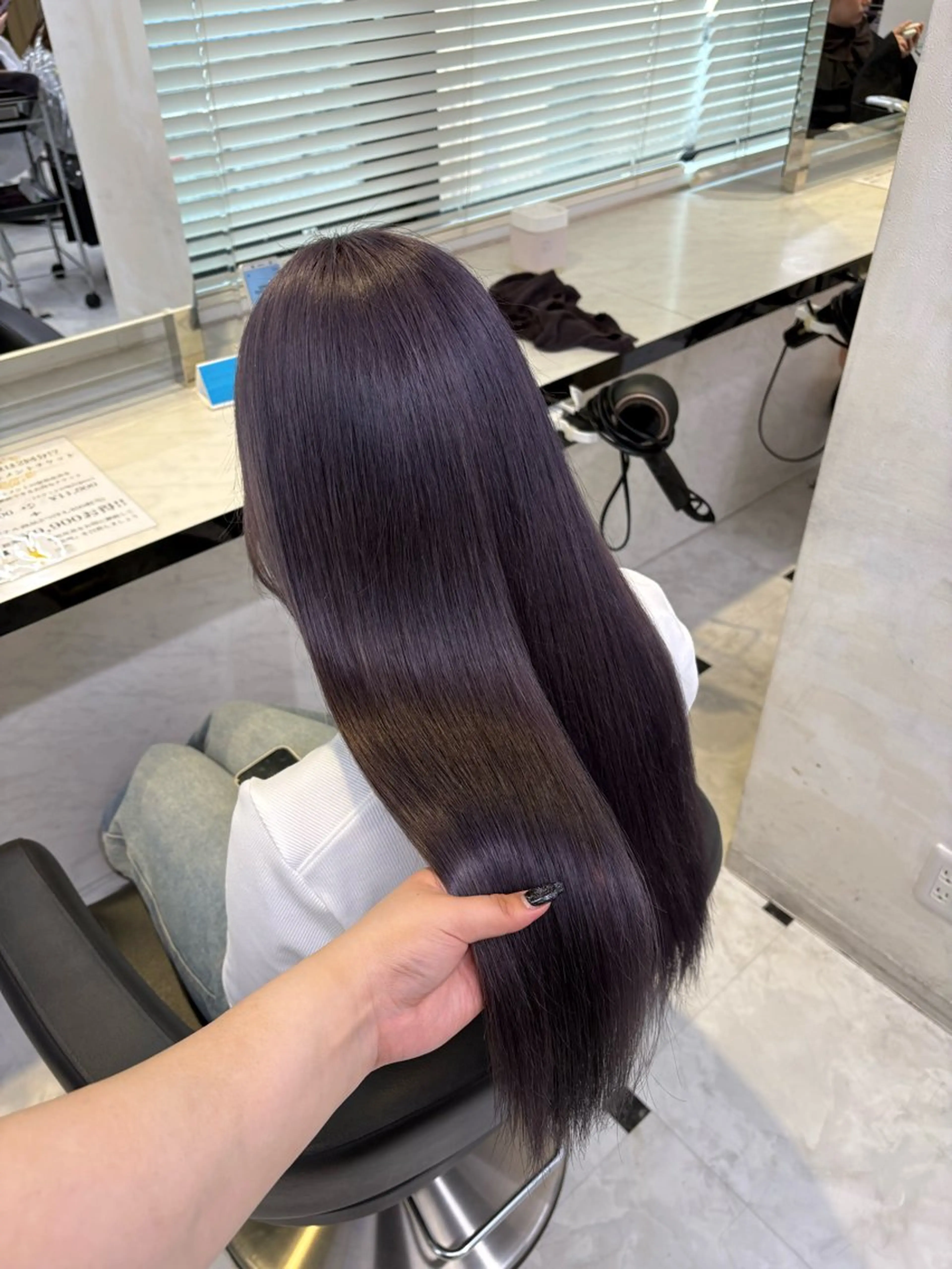 ロング カラー ヘアカラー トリートメント ヘッドスパ ヘアセット 透明感ベージュカラー ♡上野♡AIのヘアスタイル