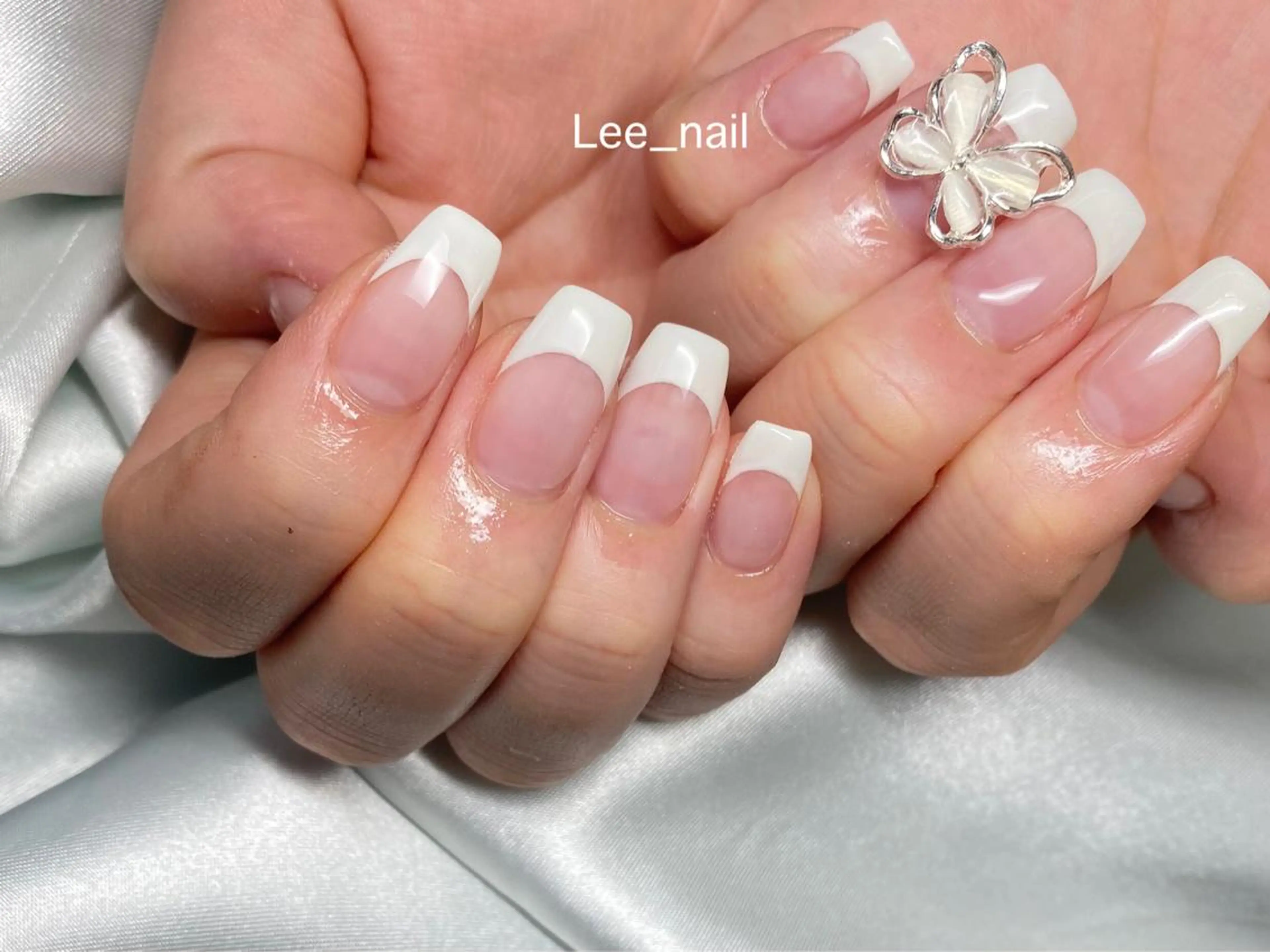 ネイル クリアネイル フレンチネイル ハンドネイル Lee_ nailのネイルデザイン