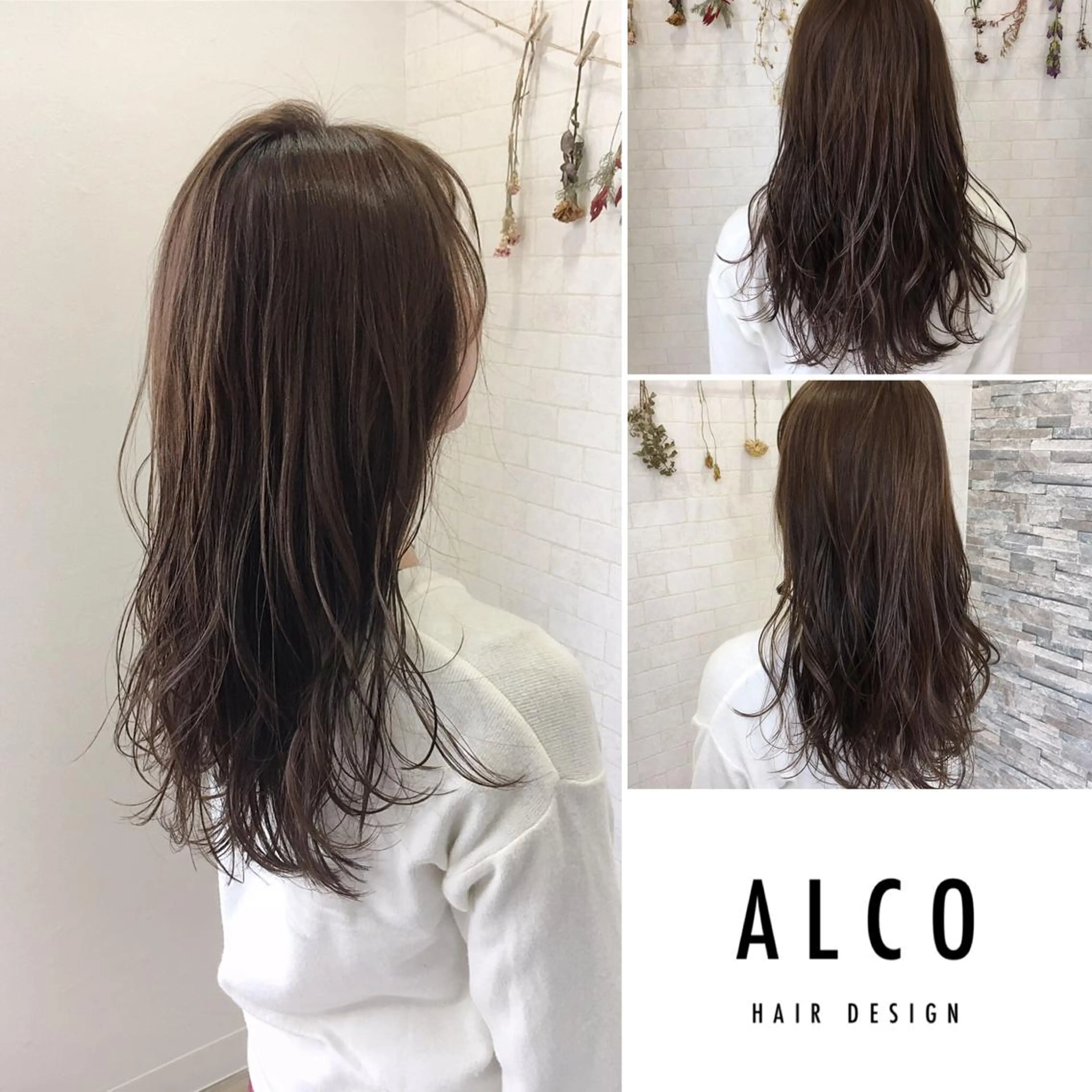 ロング カラー ワタイショウタ 髪質改善✨アイブロウのヘアスタイル
