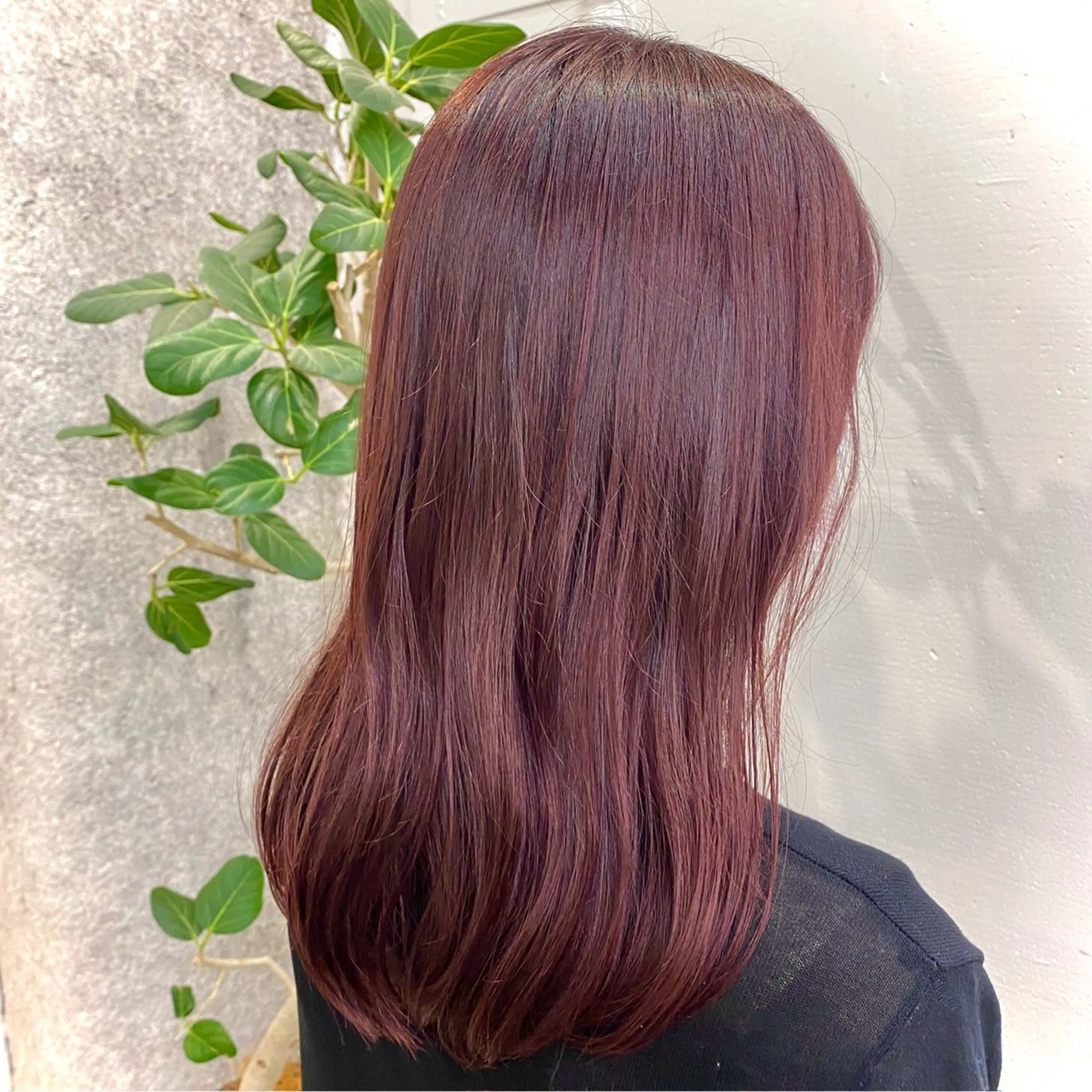 セミロング カラー ブラウンカラー ピンクカラー ピンクブラウン ヘアカラー 暖色カラー/天神/ ヘイマサクラのヘアスタイル