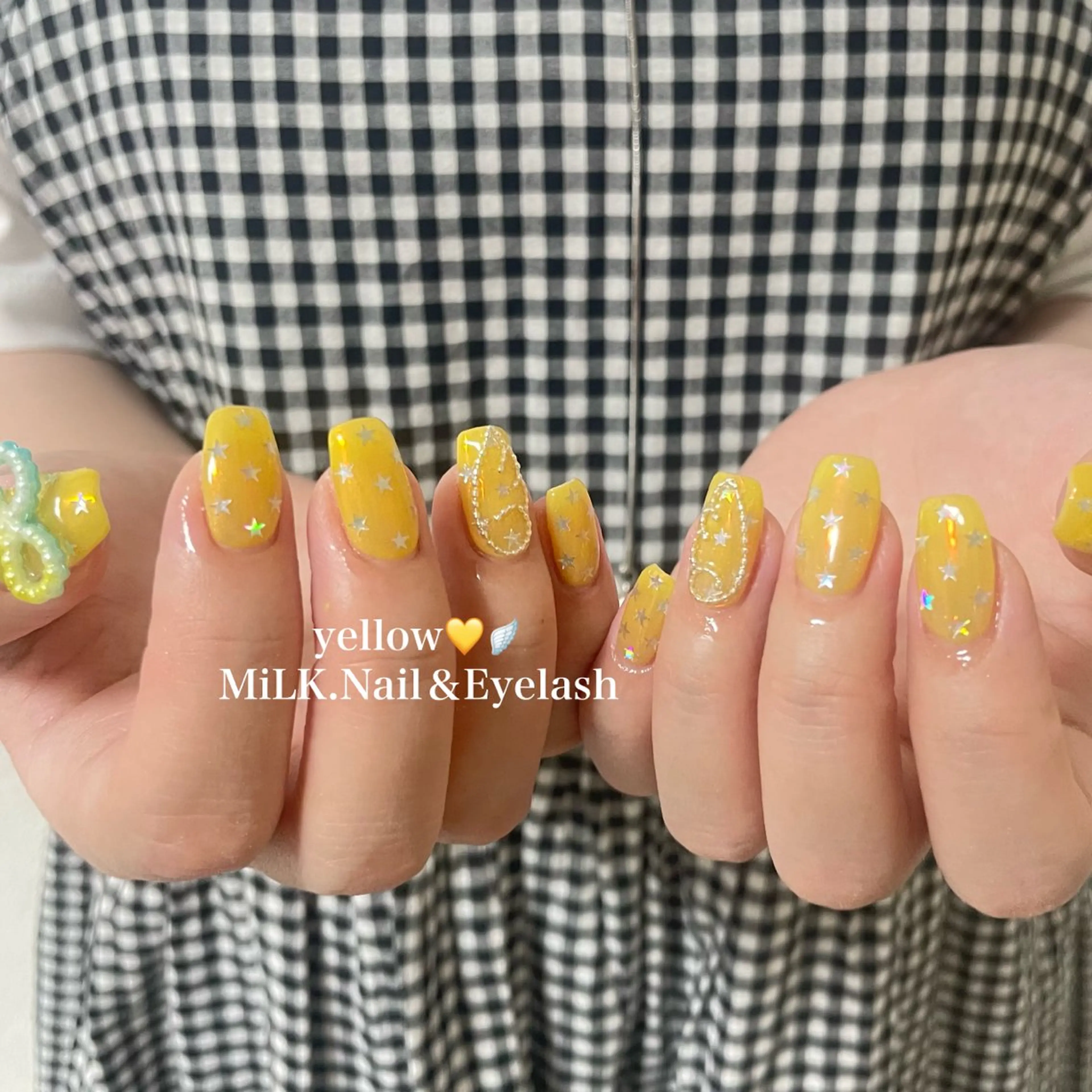 ネイル ゴールド ハンドネイル MiLK.   Nail&Eyelash所属・MiLK. wakaのマツエク・マツパデザイン