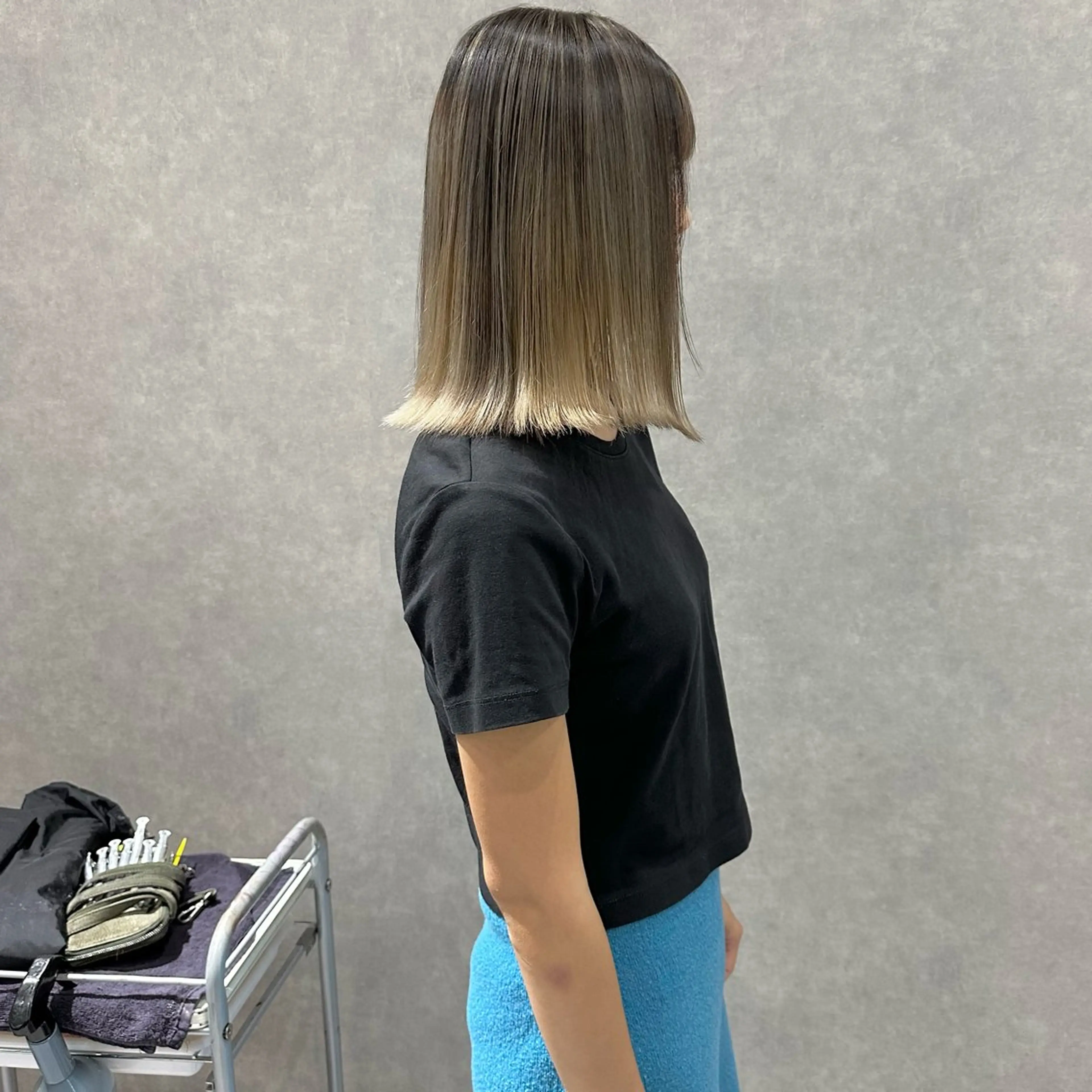 ミディアム カラー はちすか るかのヘアスタイル