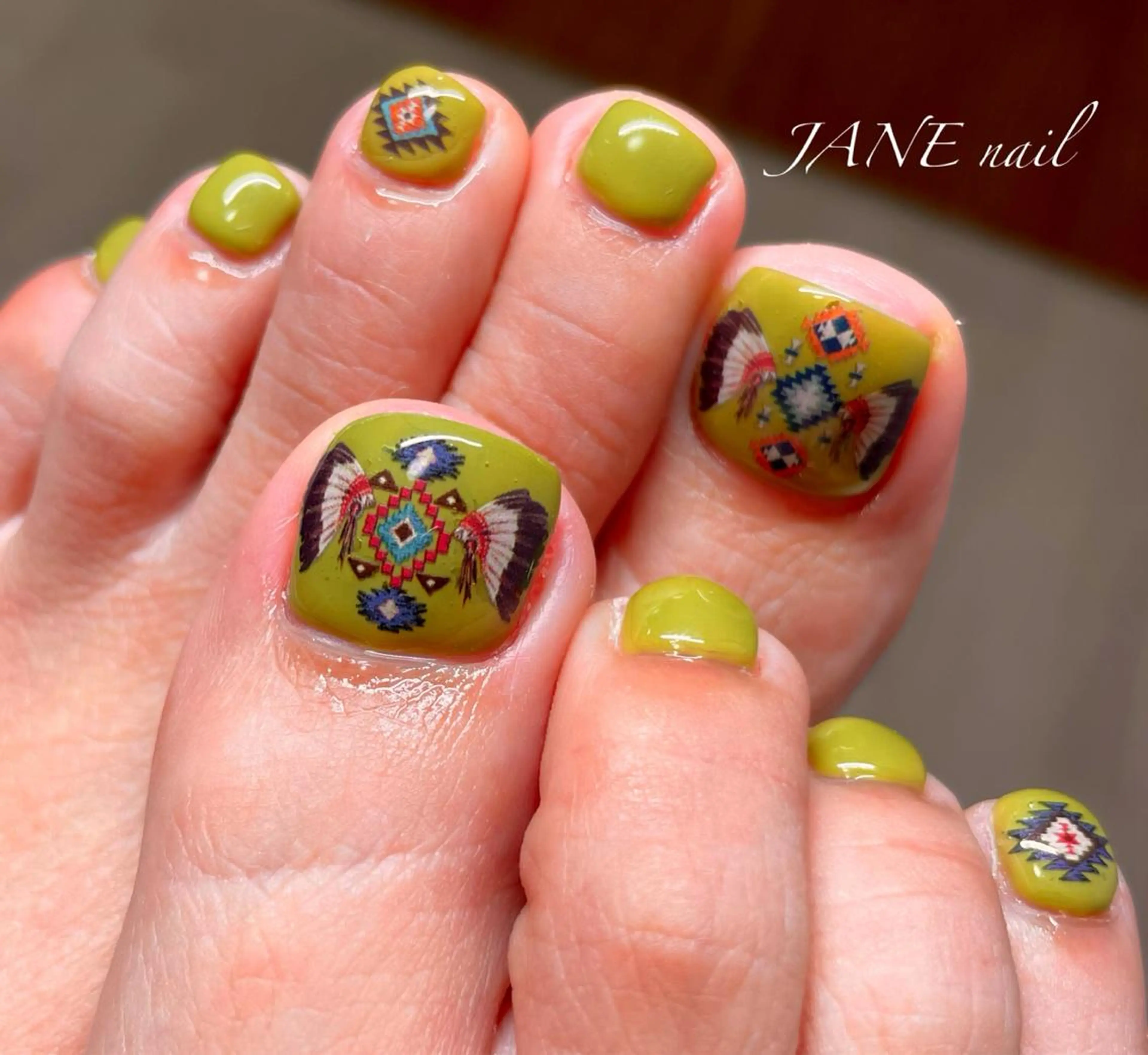 ネイル フットネイル 大理石ネイル(マーブル) ストーンネイル 夏ネイル フットネイル Nail Salon JANEのネイルデザイン