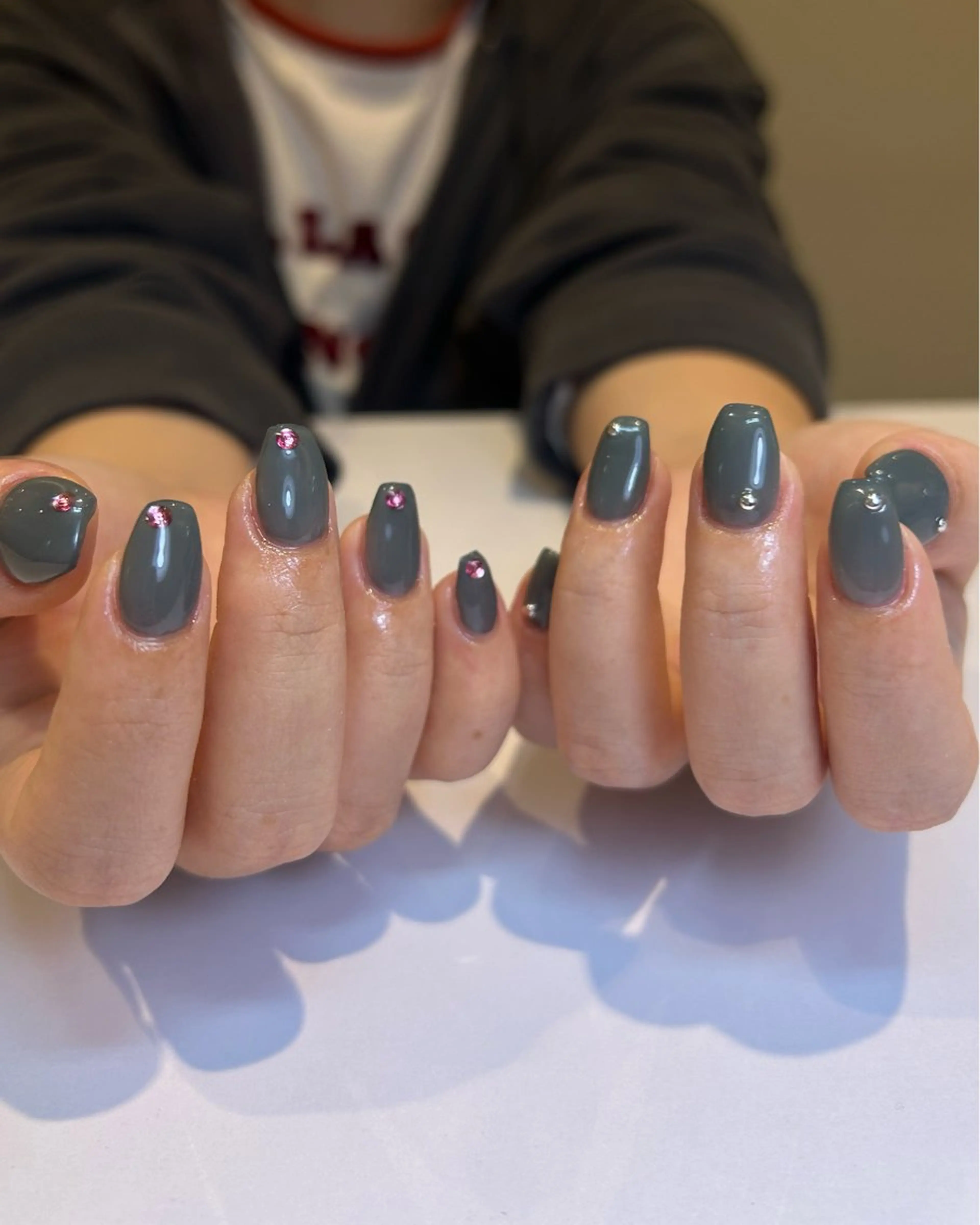 ネイル ストーンネイル Zen Neo 🪸YUKINE🪸のネイルデザイン