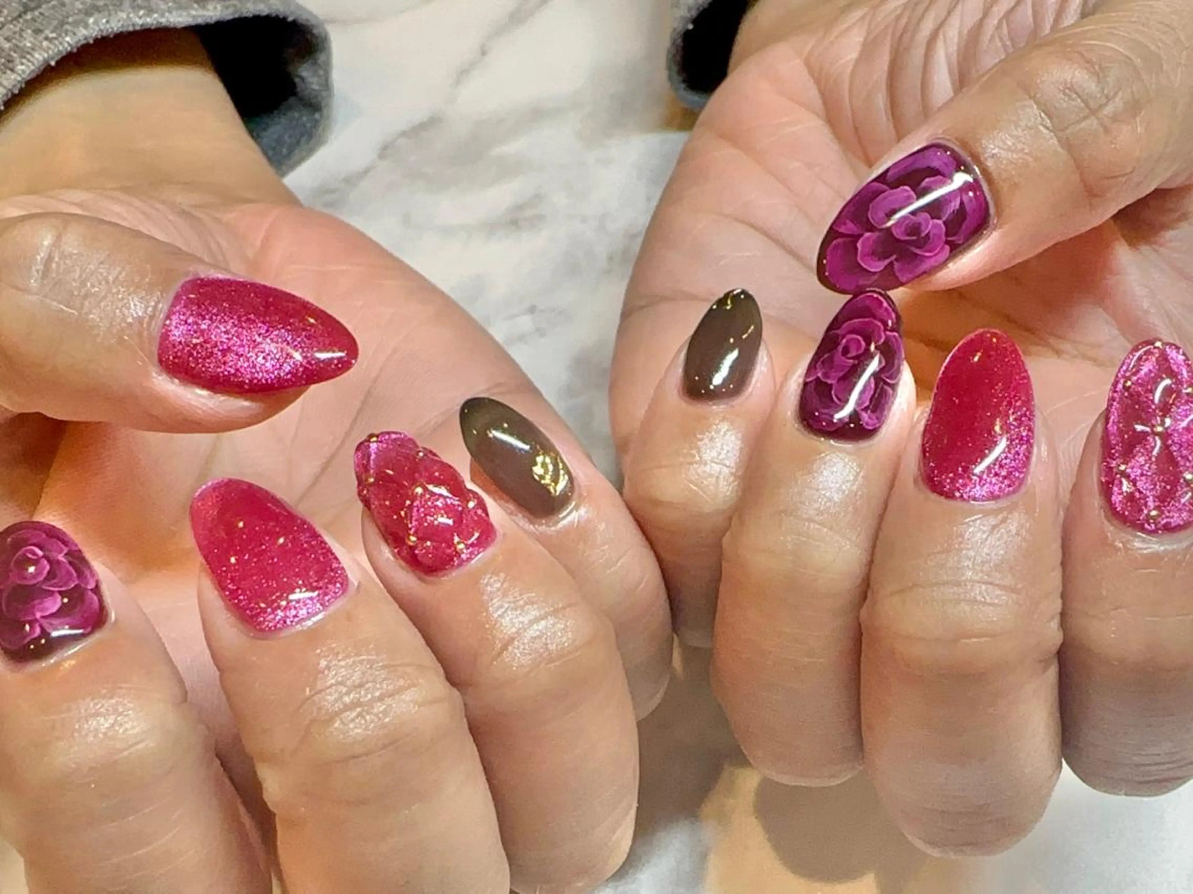 ネイル スカルプネイル ハンドネイル Bianca名駅 🪼店長sagawaのネイルデザイン