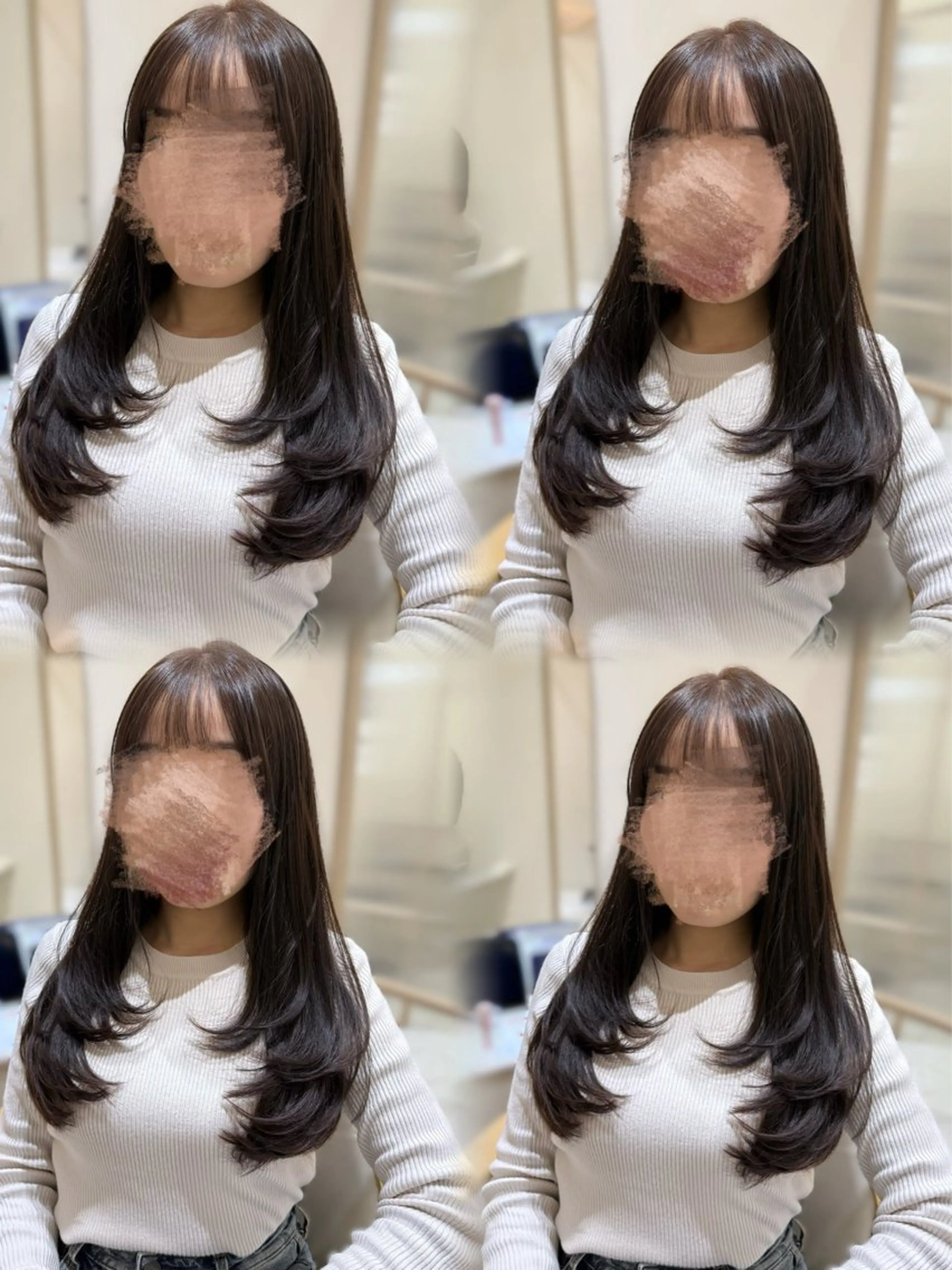 ロング レイヤーカット カット ヘアカラー トリートメント Zina 熊本店 ワンホン/Juranのヘアスタイル