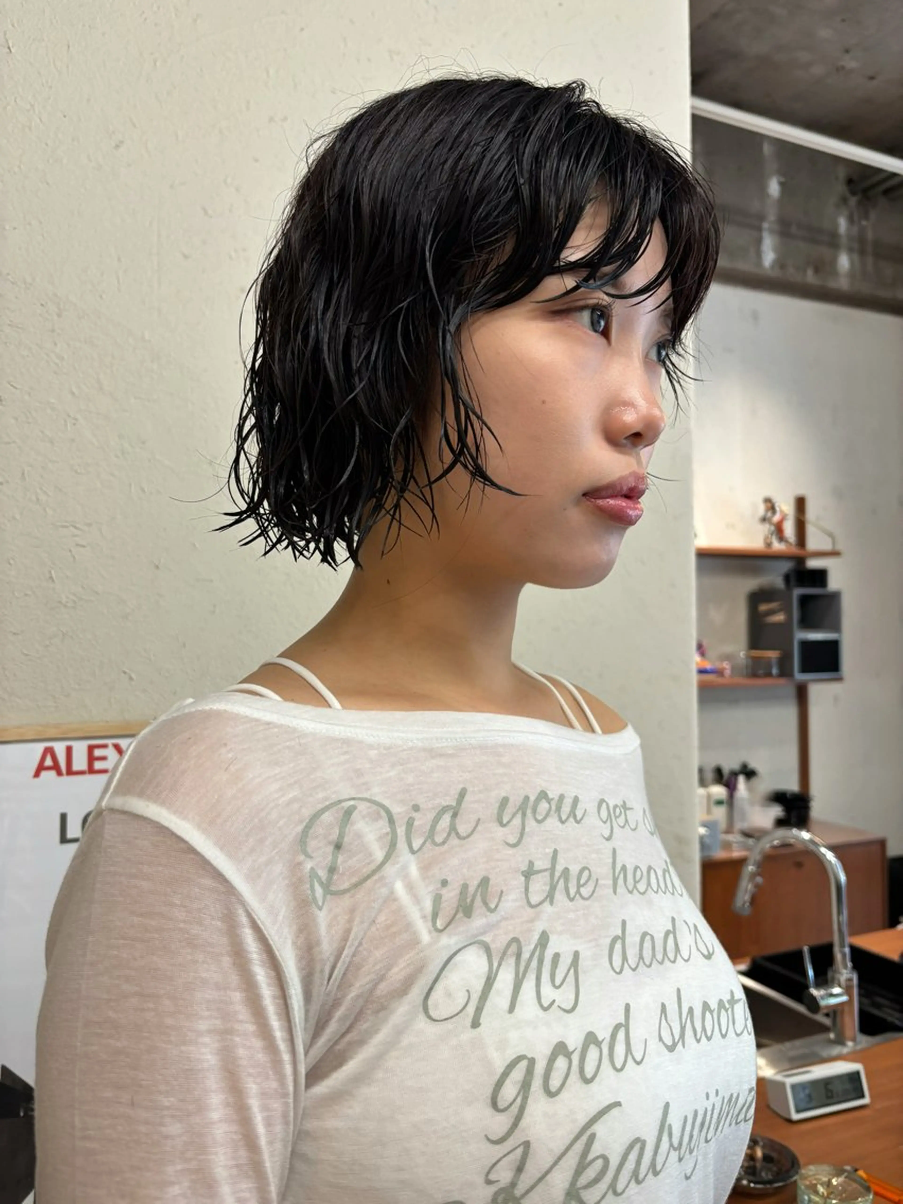 パーマ カット パーマ 永田 愛莉のヘアスタイル