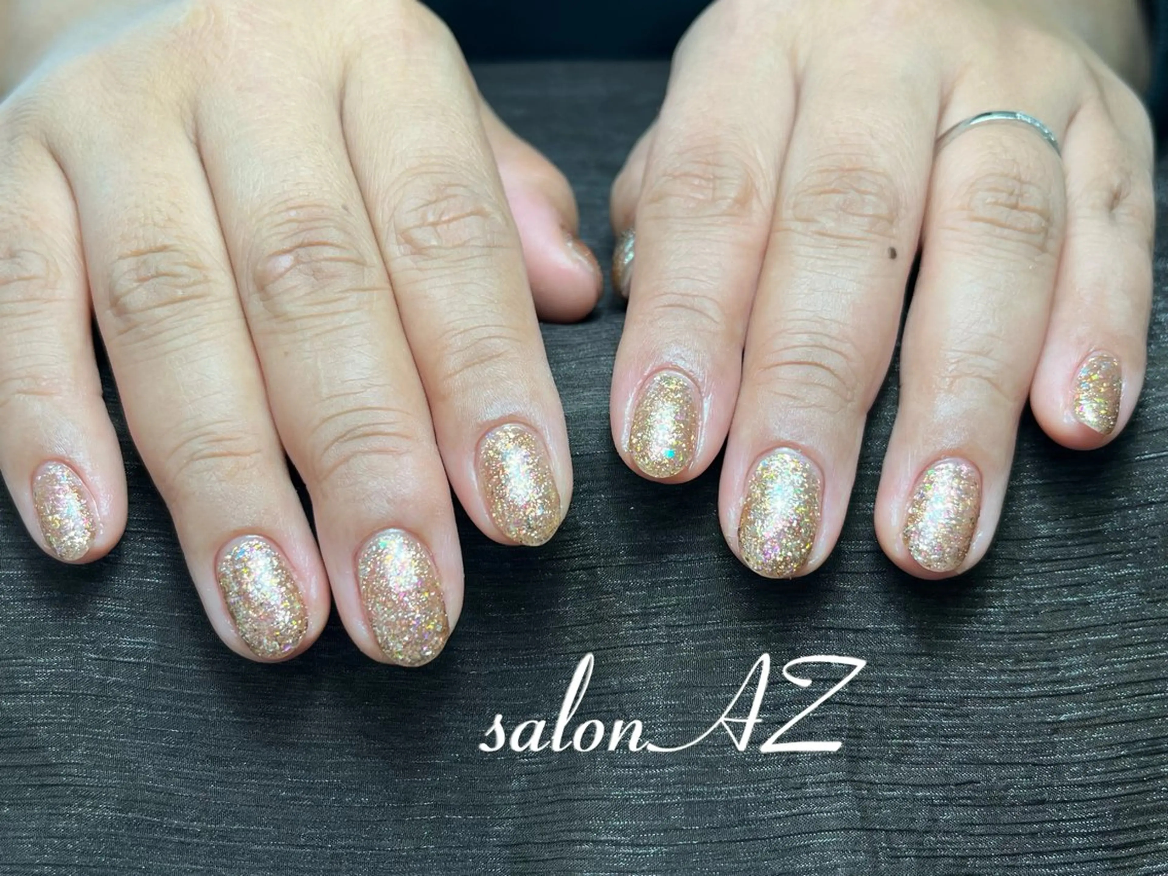 ネイル フラッシュネイル ジェルネイル ワンカラーネイル ハンドネイル salonAZ トップネイリストのネイルデザイン