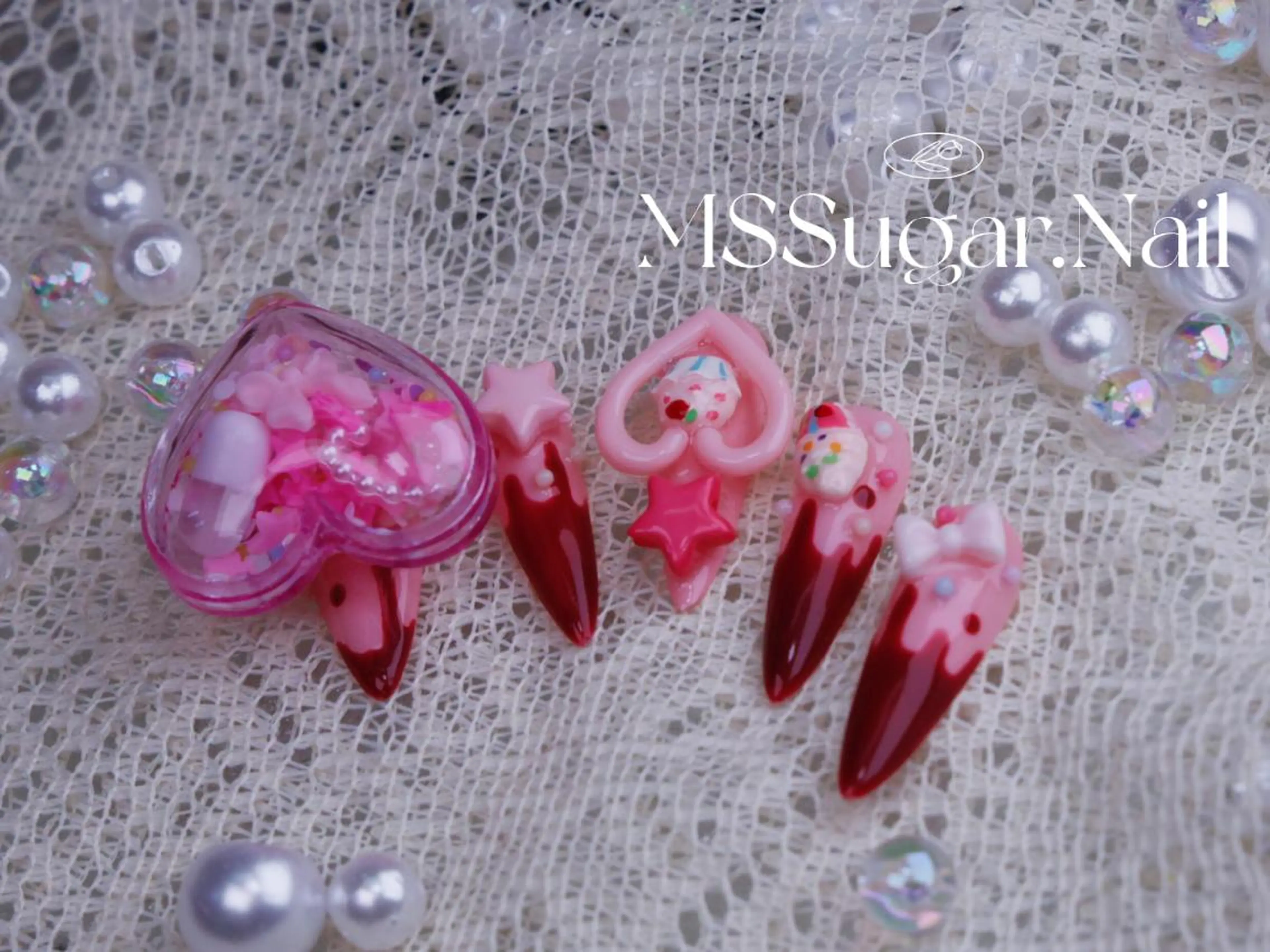 ネイル ハロウィン ロングネイル マグネットネイル スカルプネイル ネイルチップ ハンドネイル MSSugar Nailのネイルデザイン