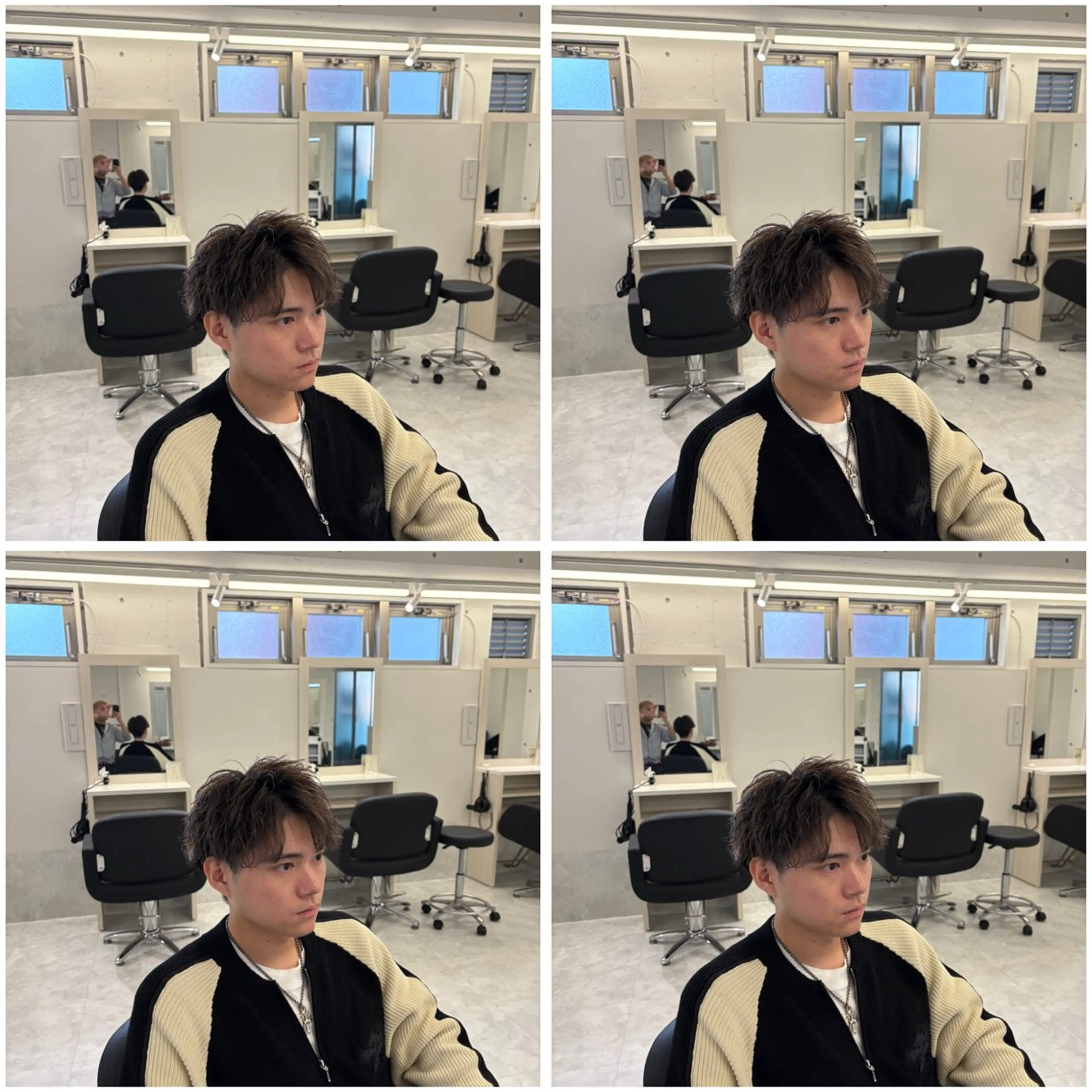 カット+ルーズ波巻きパーマ+ケアトリートメントの写真