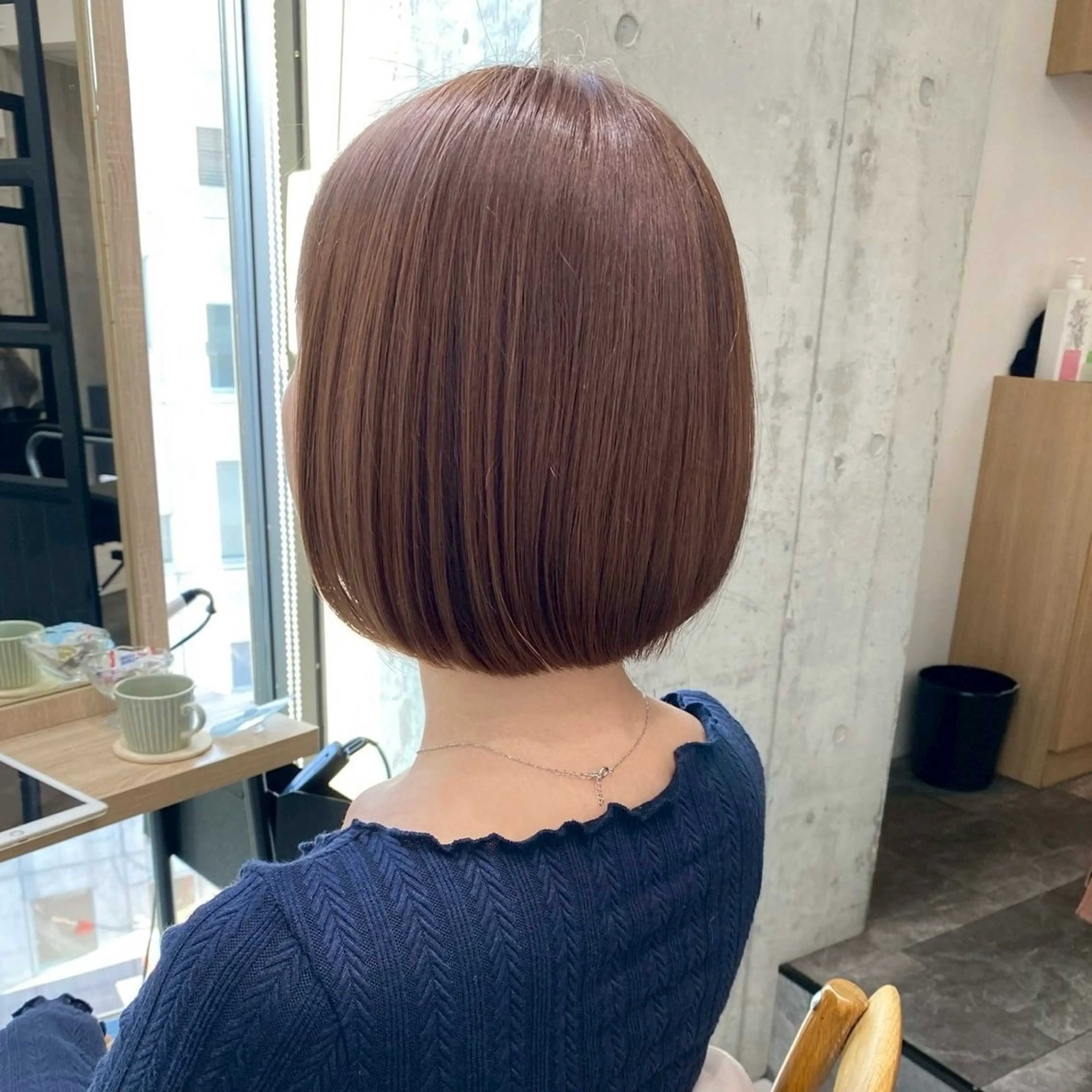 ミディアム カラー カット ヘアカラー トリートメント ミニモの評価100% /艶カラー/井上あいのヘアスタイル