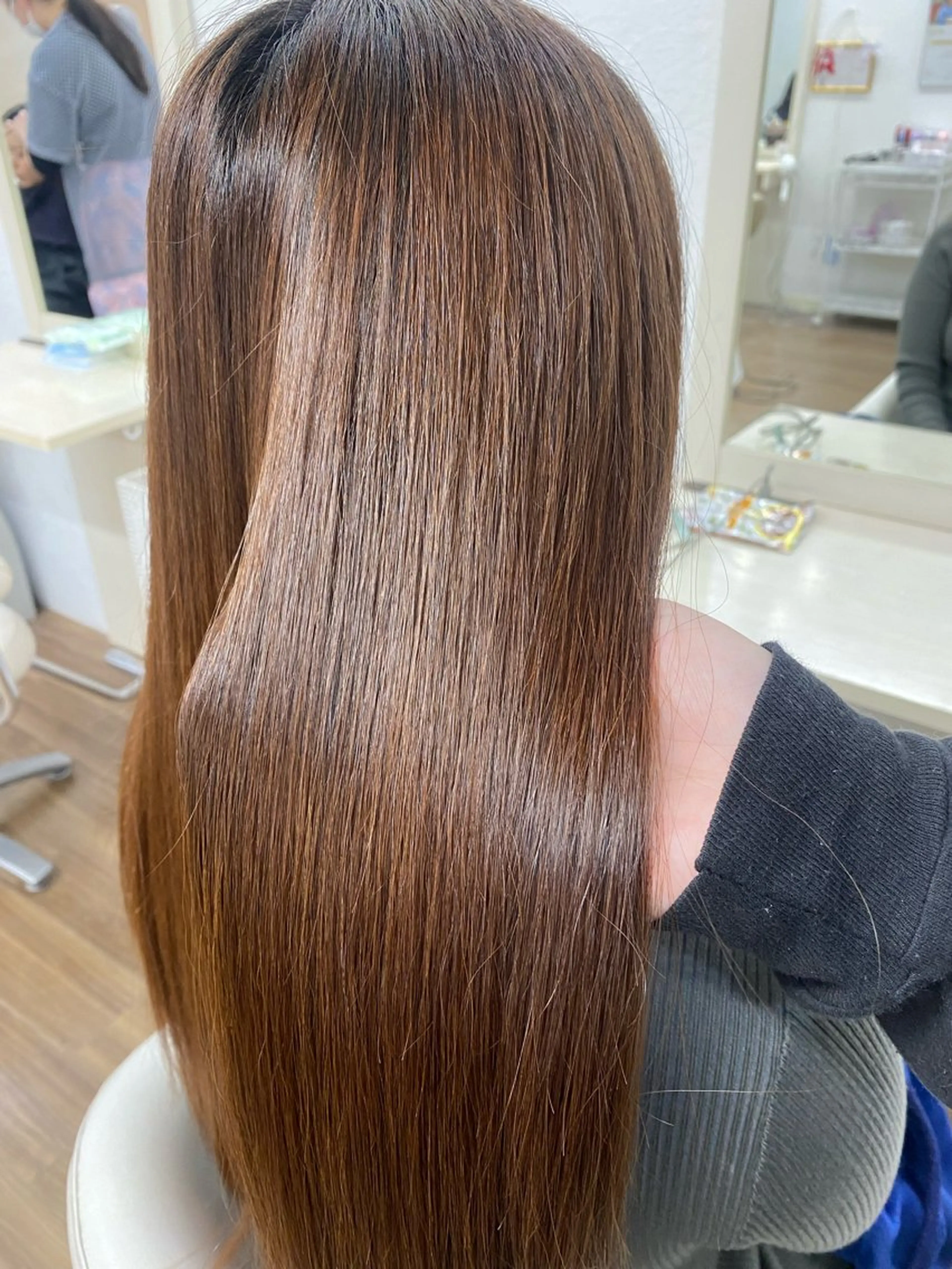 ロング 髪質改善 トリートメント トリートメント GLOSS 心斎橋 山上のヘアスタイル