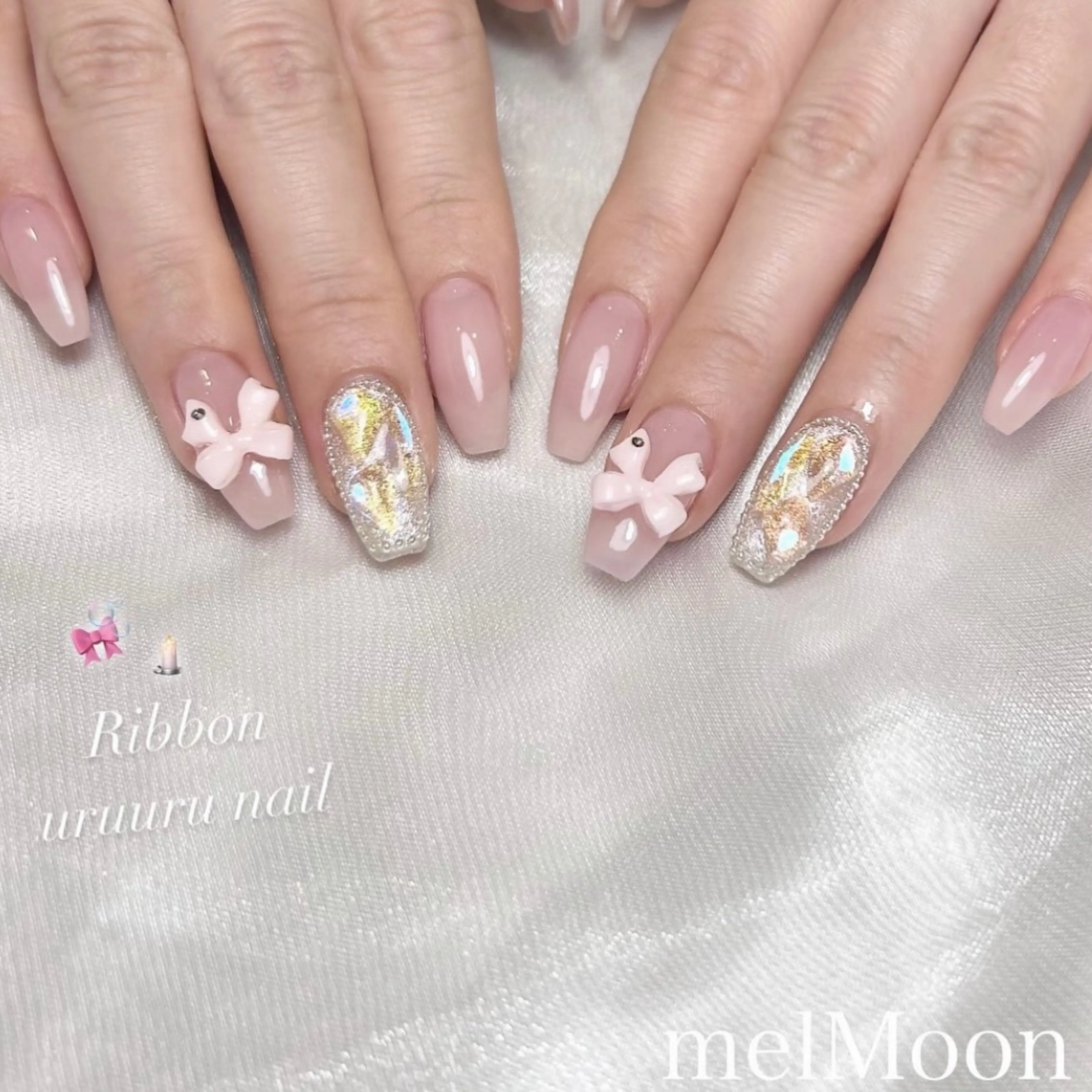 ネイル フットネイル melMoon .のネイルデザイン
