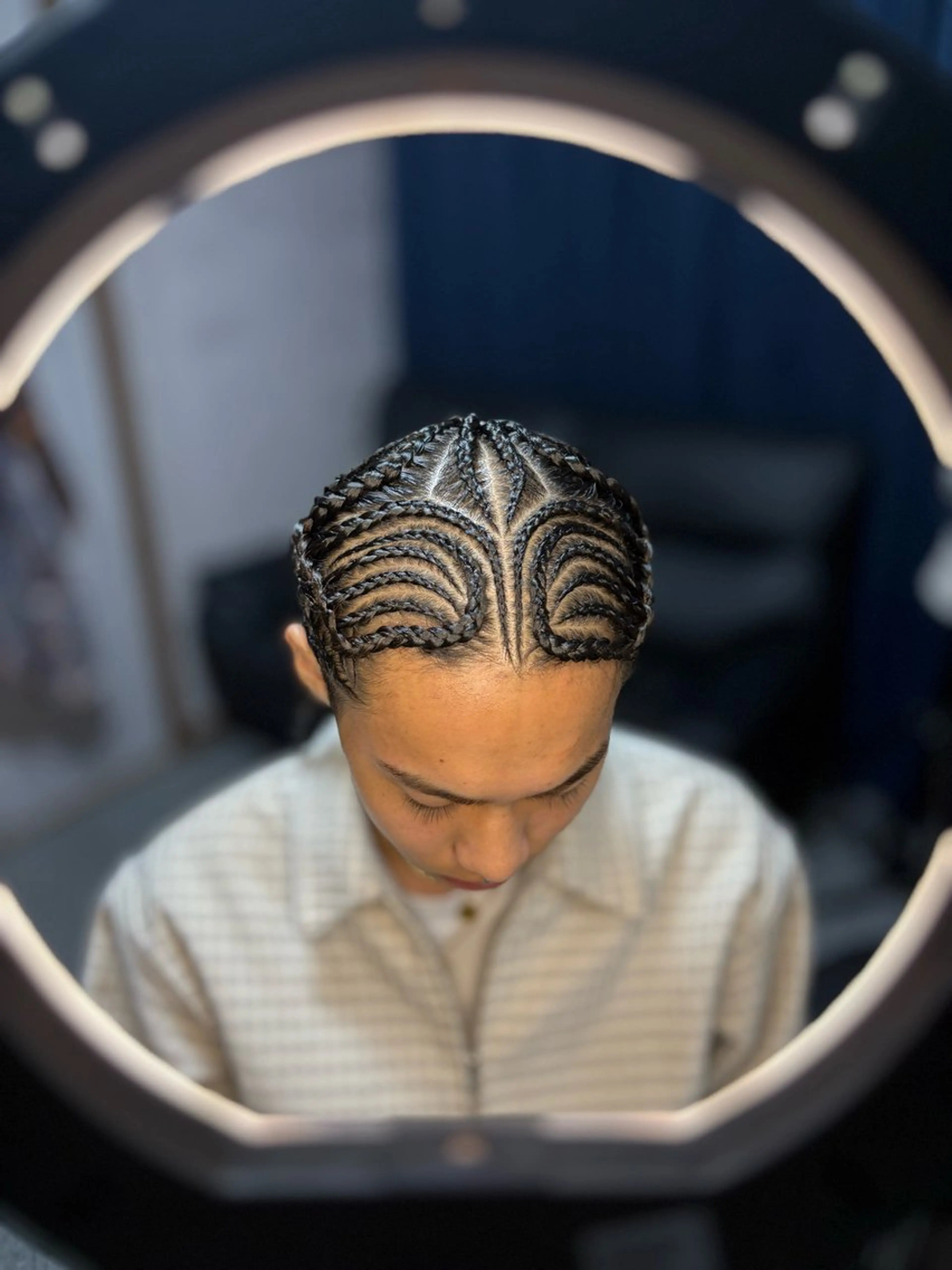 ヘアアレンジ メンズ ヘアセット コーンロウ/ ブレイズ 大田竜也のヘアスタイル