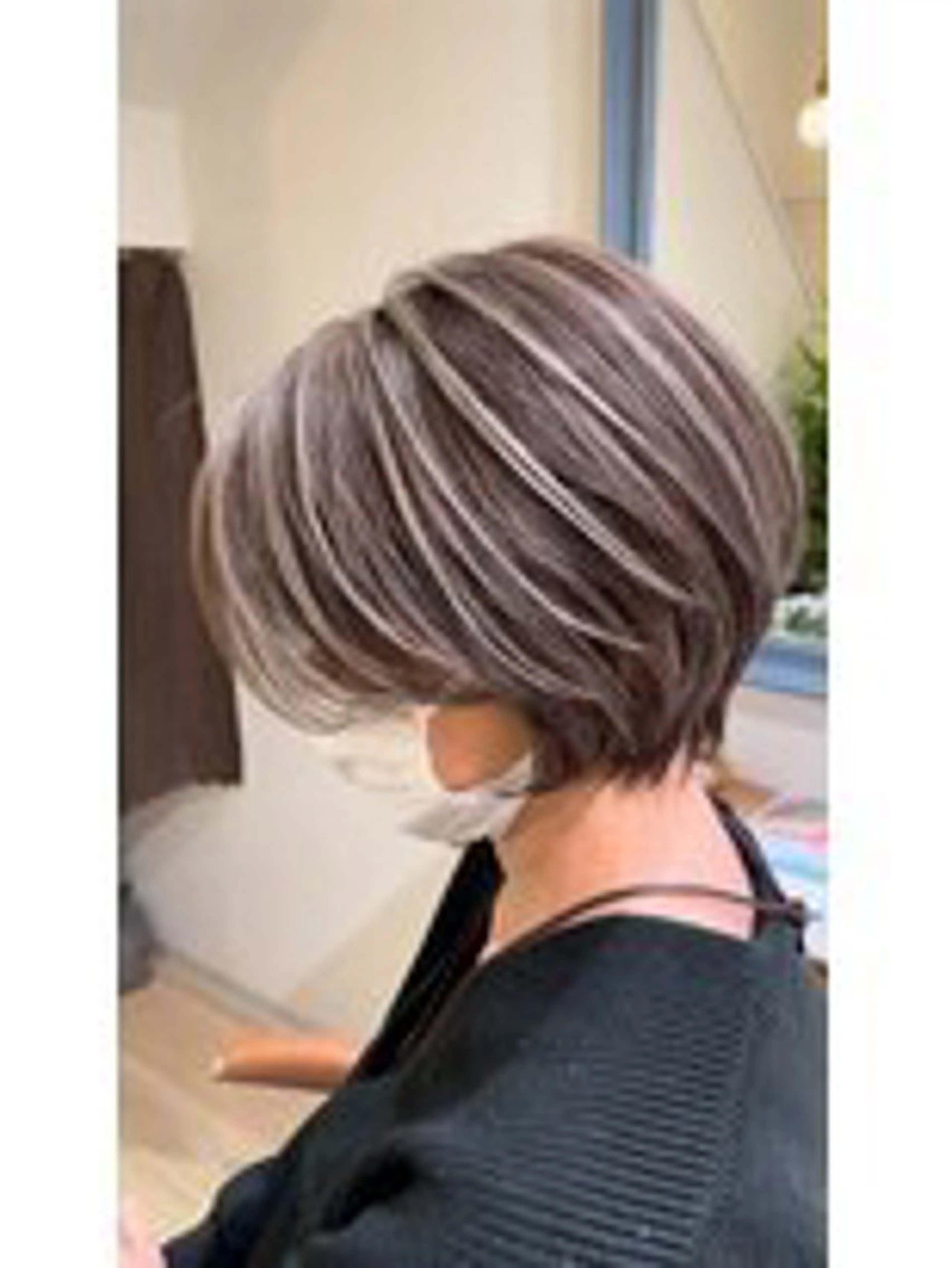 【ショート限定✨】酸性ストレート+透明感カラー+卵殻膜TRの写真